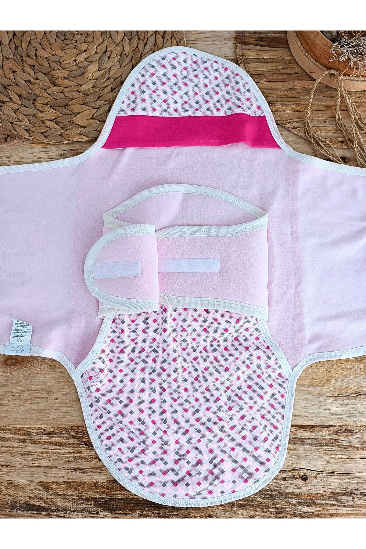 Tomuycuk Kız Bebek Battaniyesi Uyku Tulumu Kundağı %100 Pamuklu Ortopedik Hastane Çıkışı Yenidoğan 0-9ay fotoğrafı 7 (önizleme)