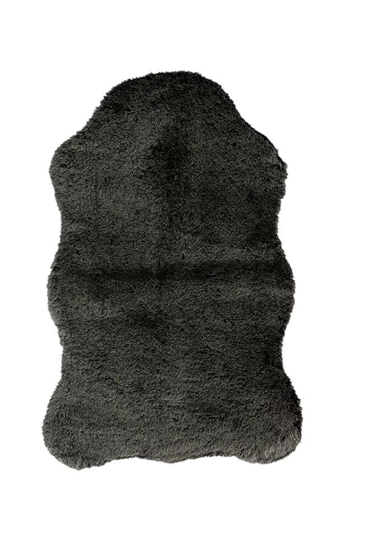 Çam Halı ÇAM Halı ROBY RB001A Siyah Yumuşak Tuşeli Peluş Halı