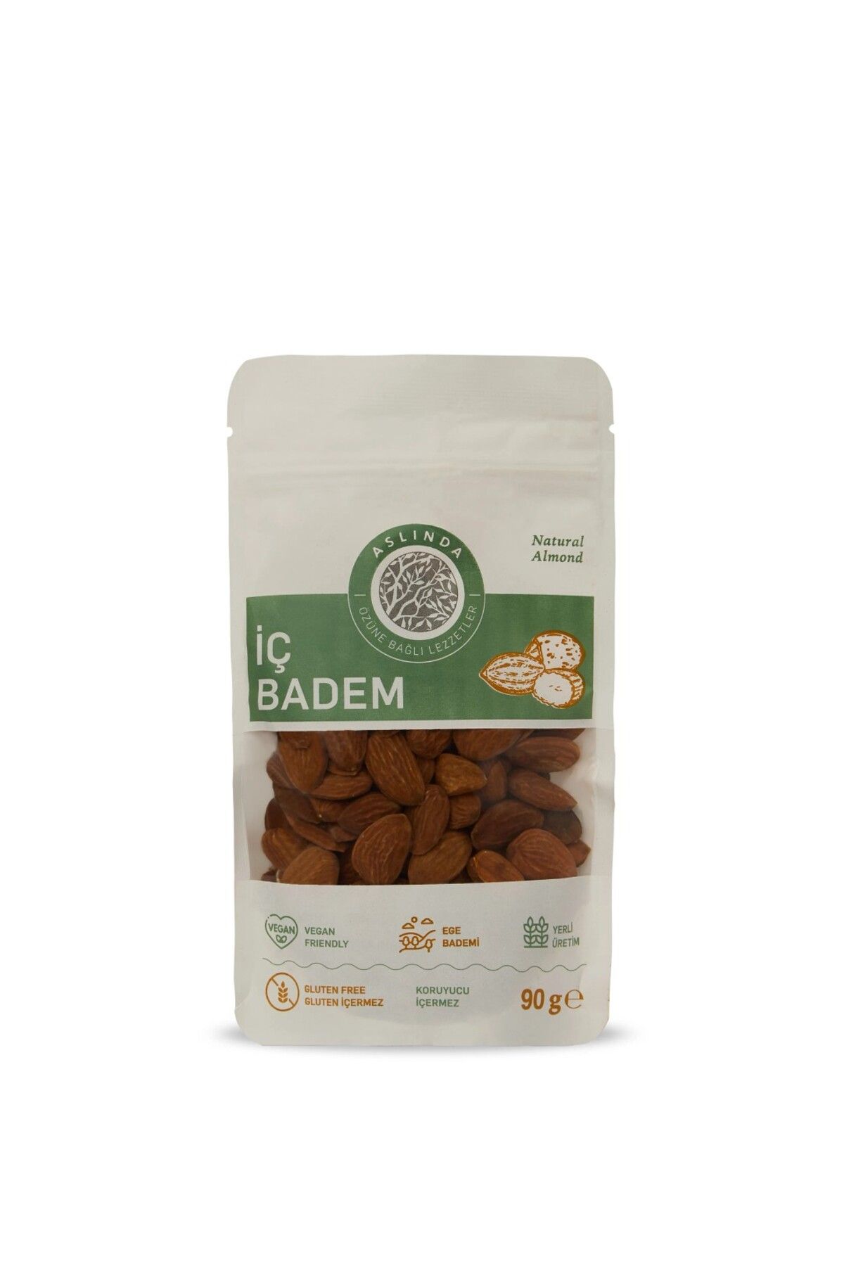 Lezzet Aslında Çiğ Badem 90 gr