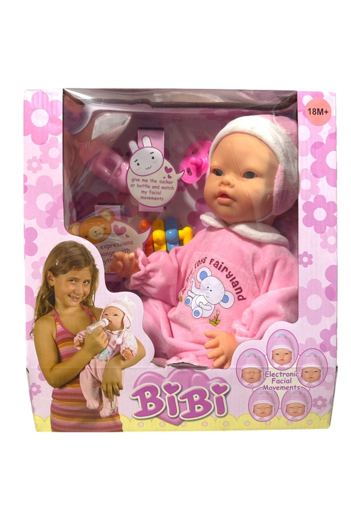 TOYSTURKA Oyuncak Mimikli Bebek Oyun Arkadaşı Mimikli Bebek Bibi