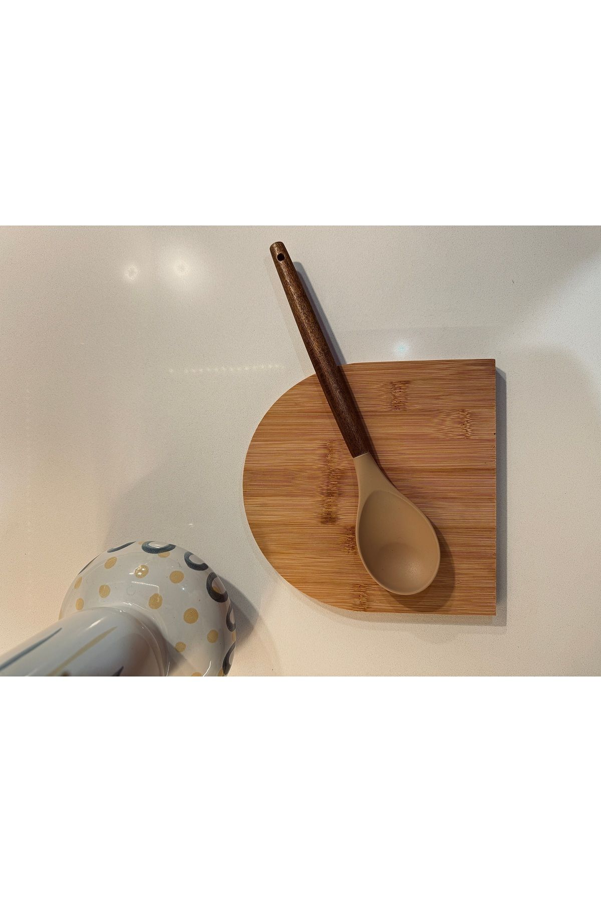 Home Ahşap(Akasya) Saplı Isıya Dayanıklı Silikon Kaşık