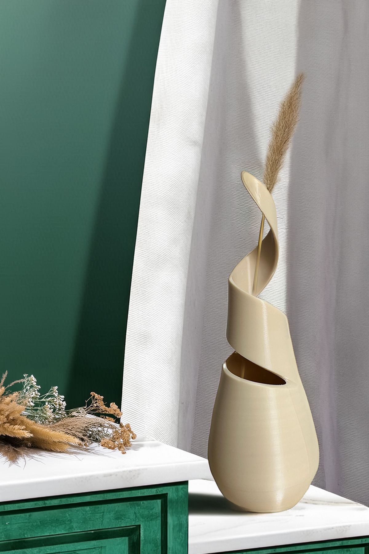 Obaco Sarmal Biblo Dekoratif Modern Sade Şık Minimal 23cm