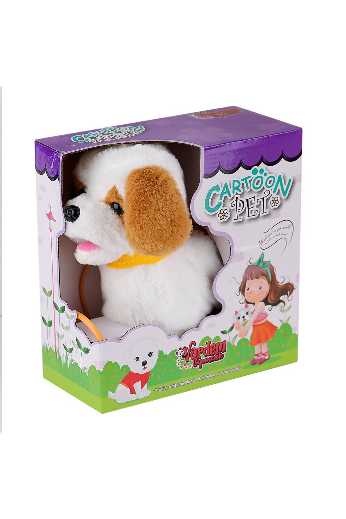 NillyToys PFT-B019 Yürüyen Tasmalı Peluş Köpek