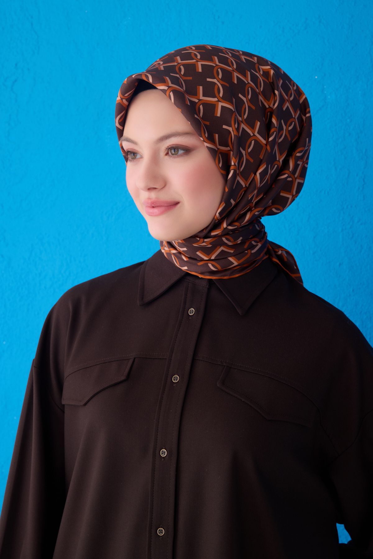 Belli BELLİ SAF İPEK EŞARP 4102D (TWİLL)-02