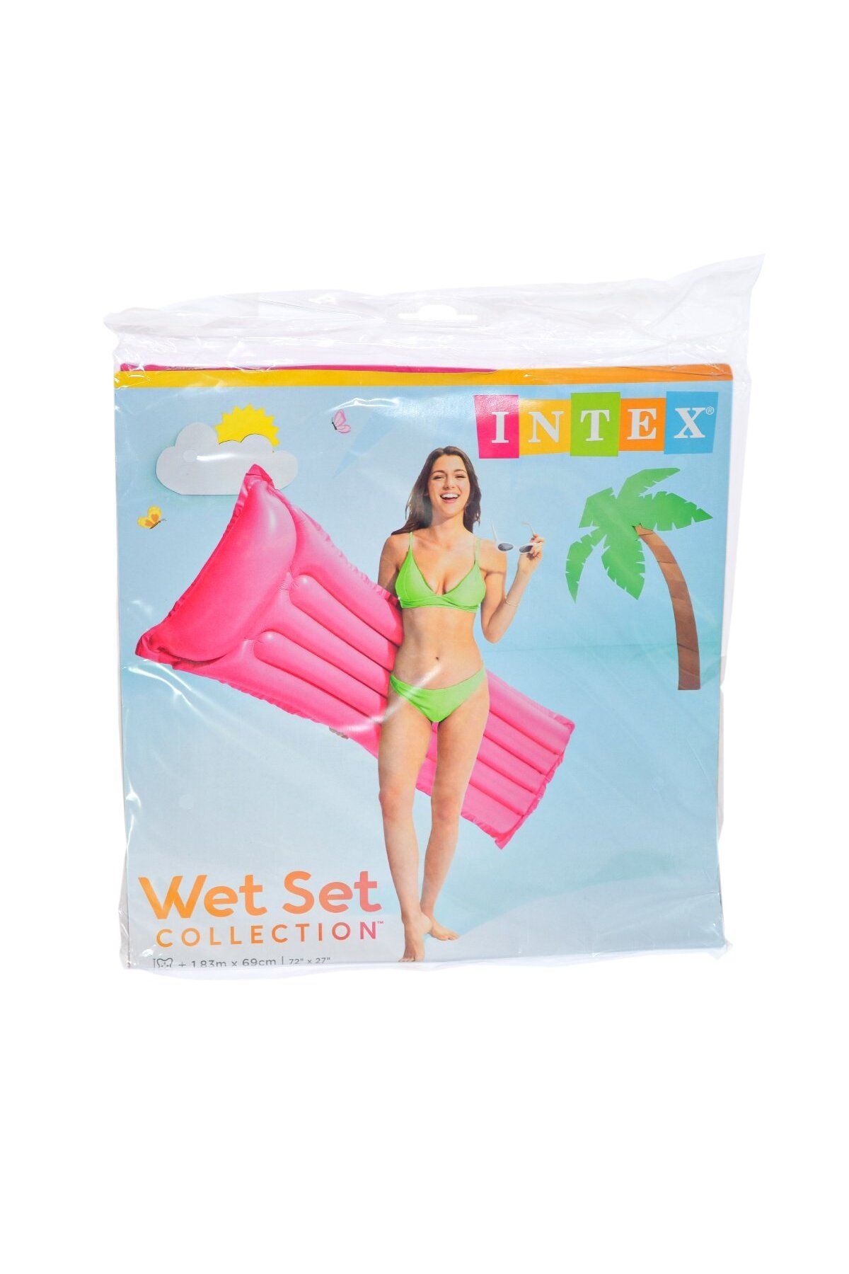 NillyToys 59703 İntex Renkli Deniz Yatağı 183x69 cm