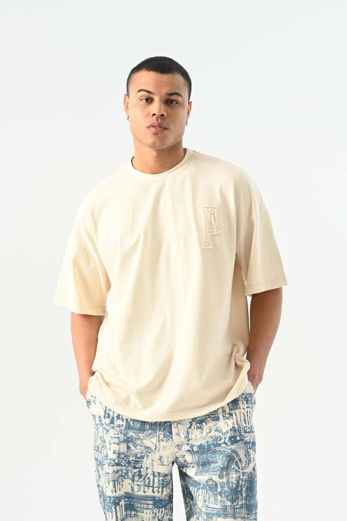 jaceyjace Paris Oversize T-shirt - Kemik