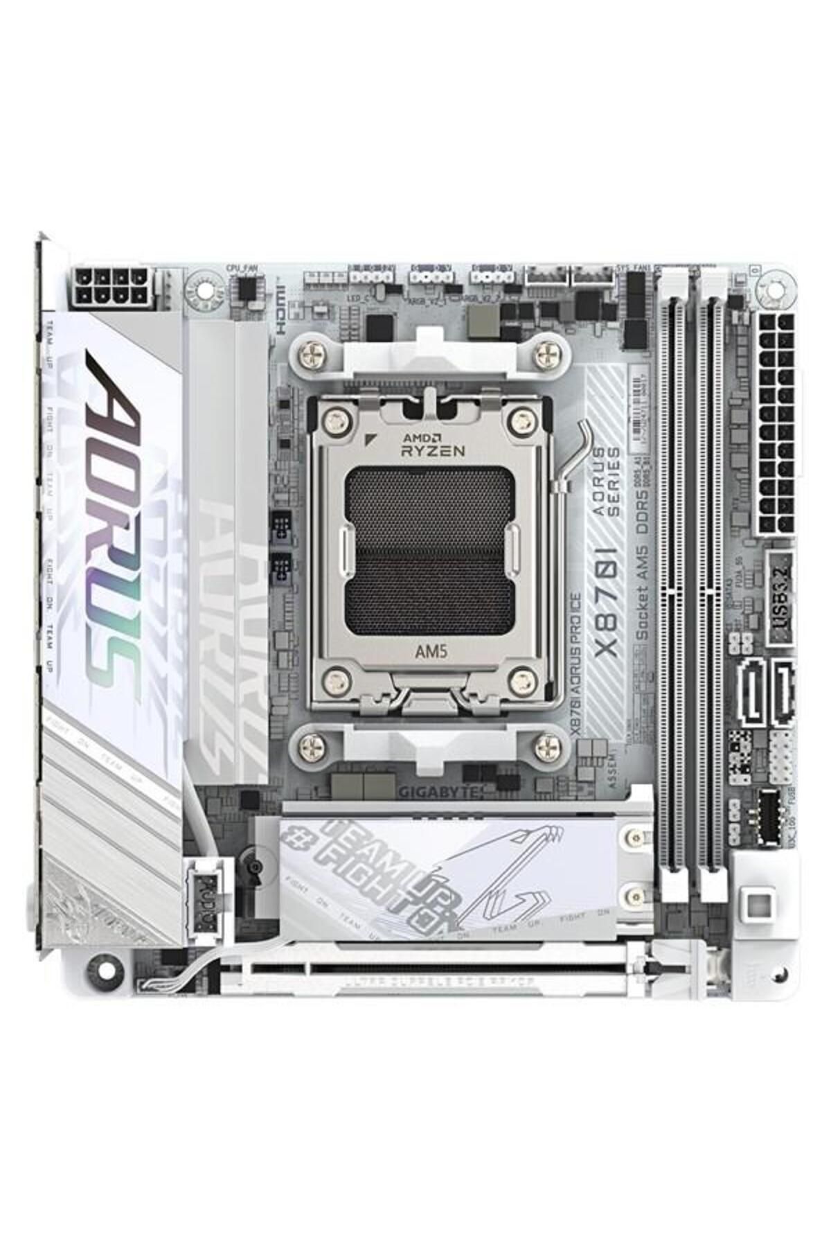 Gigabyte-X870I Aorus Pro Ice Wifi7 Ddr5 Hdmi-Dp Usbc Pcie 5.0 Am5 Mitx 5