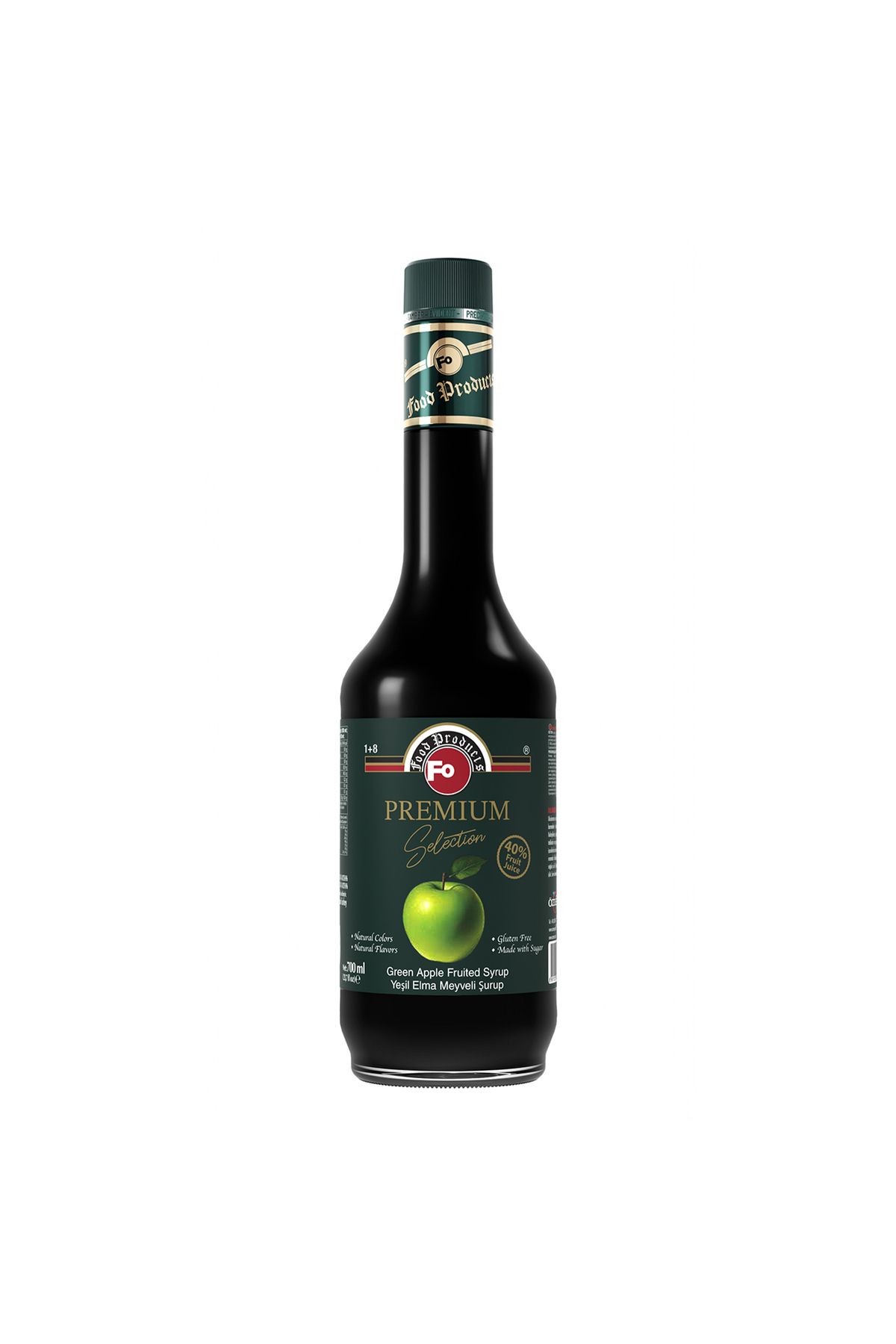 FO Yeşil Elma Meyveli Şurup – Premium 700 ml