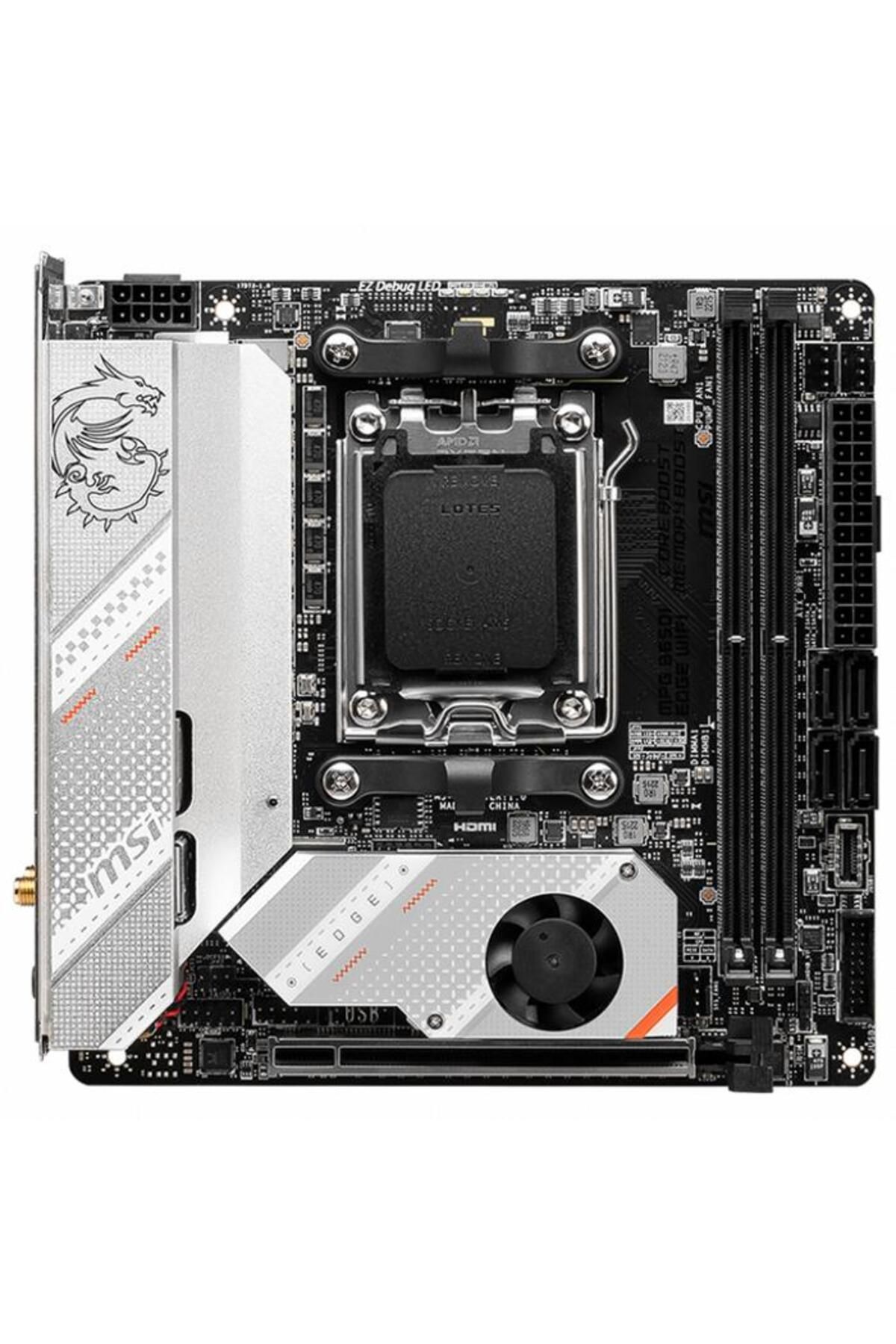 MSI-Mpg B650I Edge Wifi Ddr5 HDMI M.2 USB 3.2 Lan Wifi Mitx Am5 2