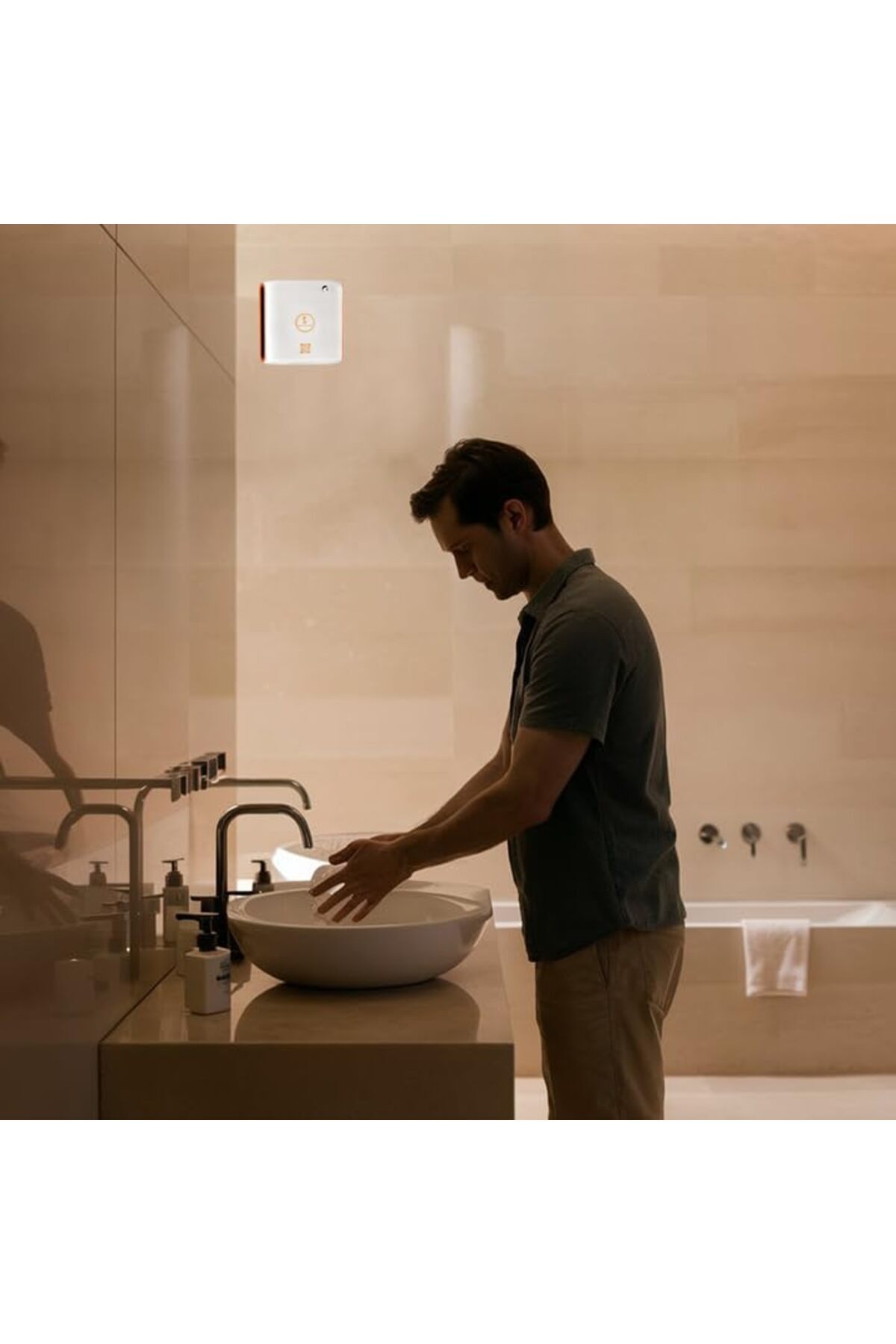 Scenta-Flora Scent Lav Sleek Aroma Diffuser for Restrooms & Elevators Up to 100 m³ Coverage Compact 6