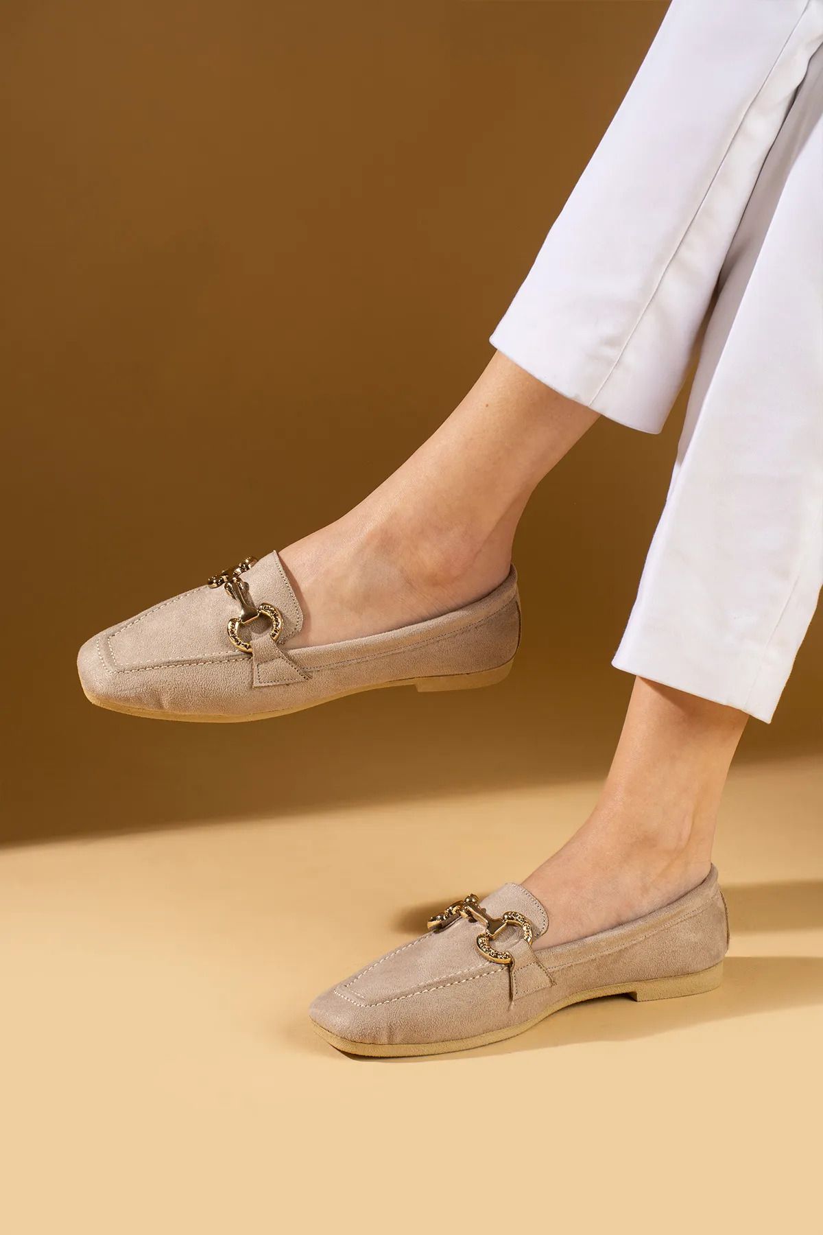 MODA KADIN SÜET LOAFER BABET