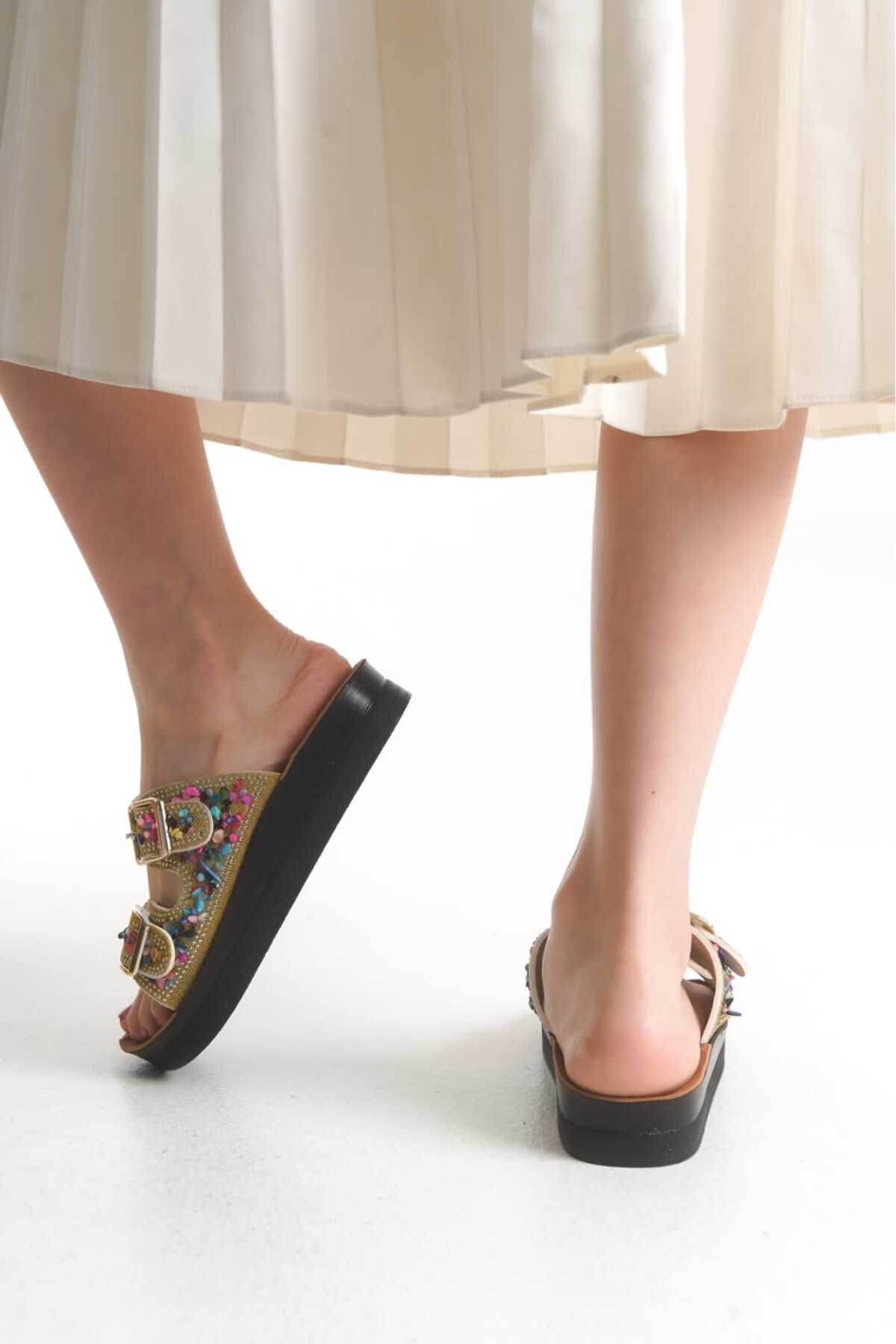 MODA ELYSİUM yazlık şık ve rahat ortapedik terlik