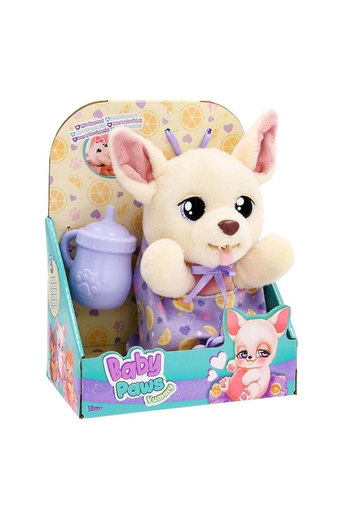 FELİTE Giochi Baby Paws Yummy Chihuahua 18 cm Peluş 926370 BAW03100