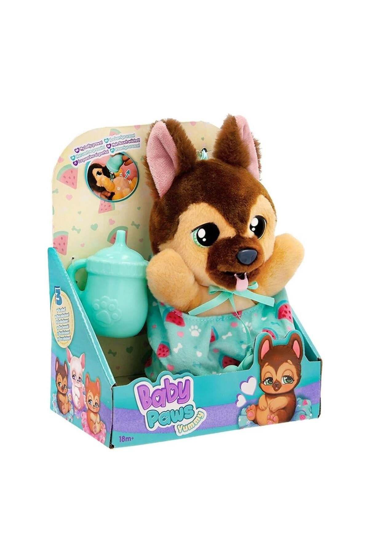 FELİTE Giochi Baby Paws Yummy German Shepherd 18 cm Peluş BAW03200