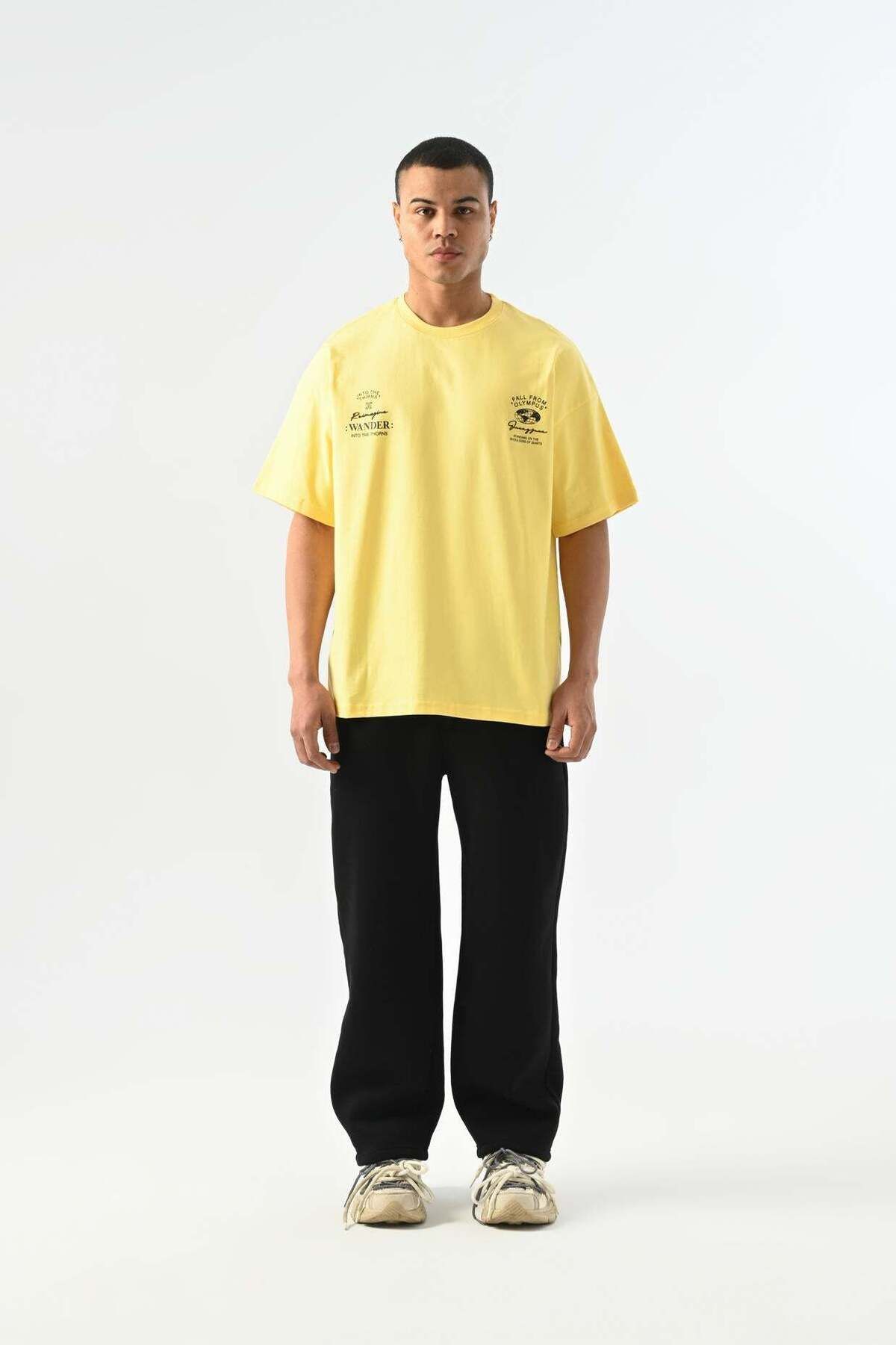 jaceyjace Olympus Oversize T-shirt - Sarı