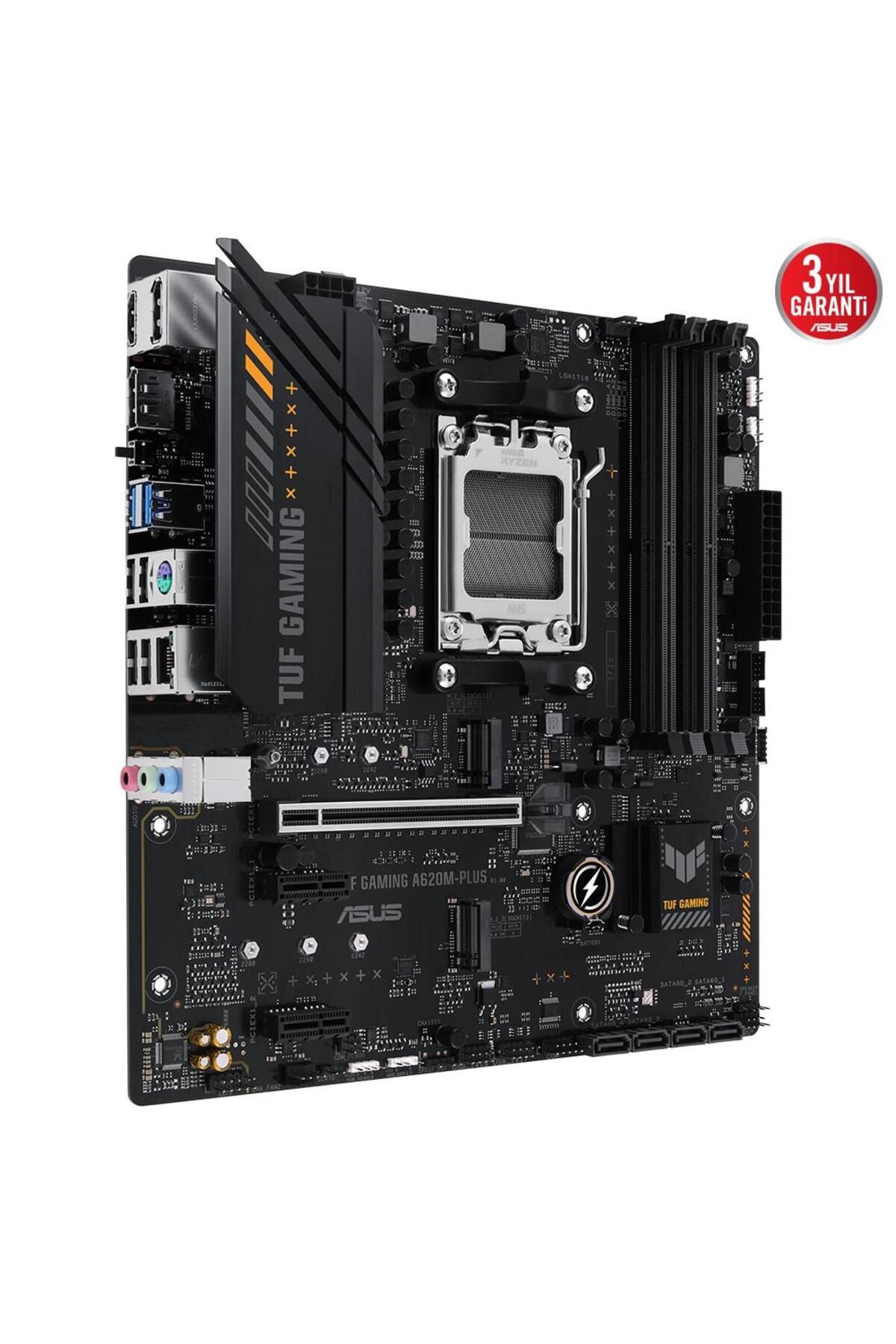 ASUS-TUF GAMING A620M-PLUS WIFI DDR5 HDMI M.2 MATX AM5 3
