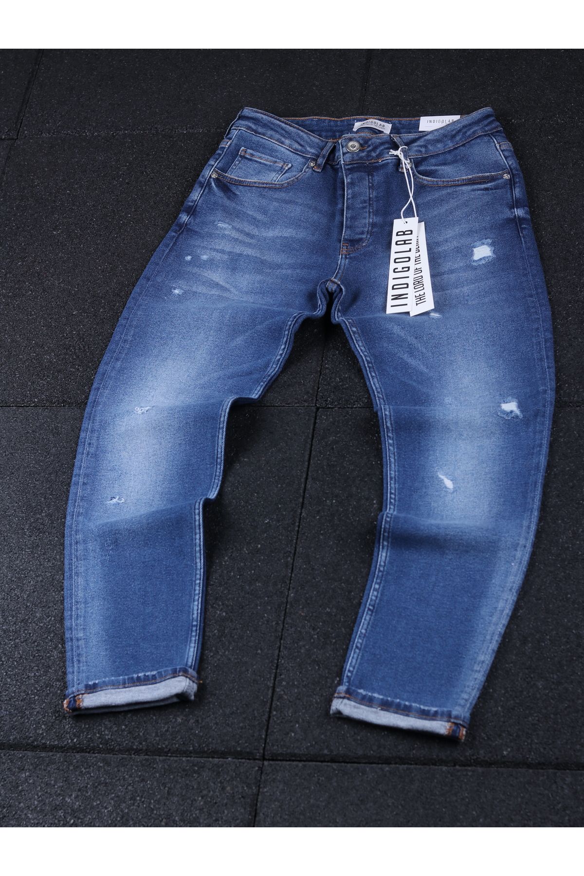 INDIGOLAB erkek mavi denim pantolon