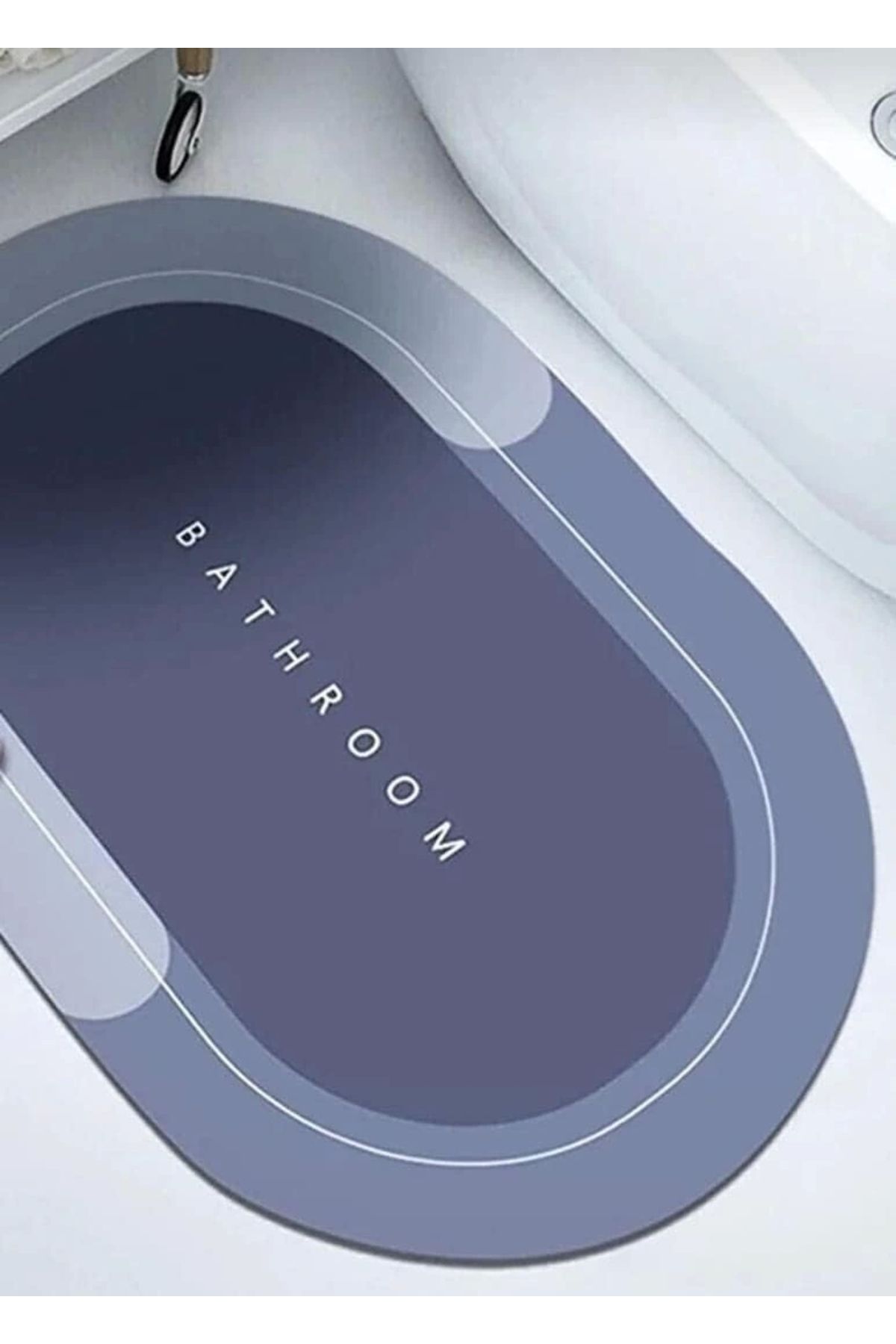 ShopNova Süper Su Emici Kaymaz Tabanlı Banyo Paspası ( 40*60 )cm