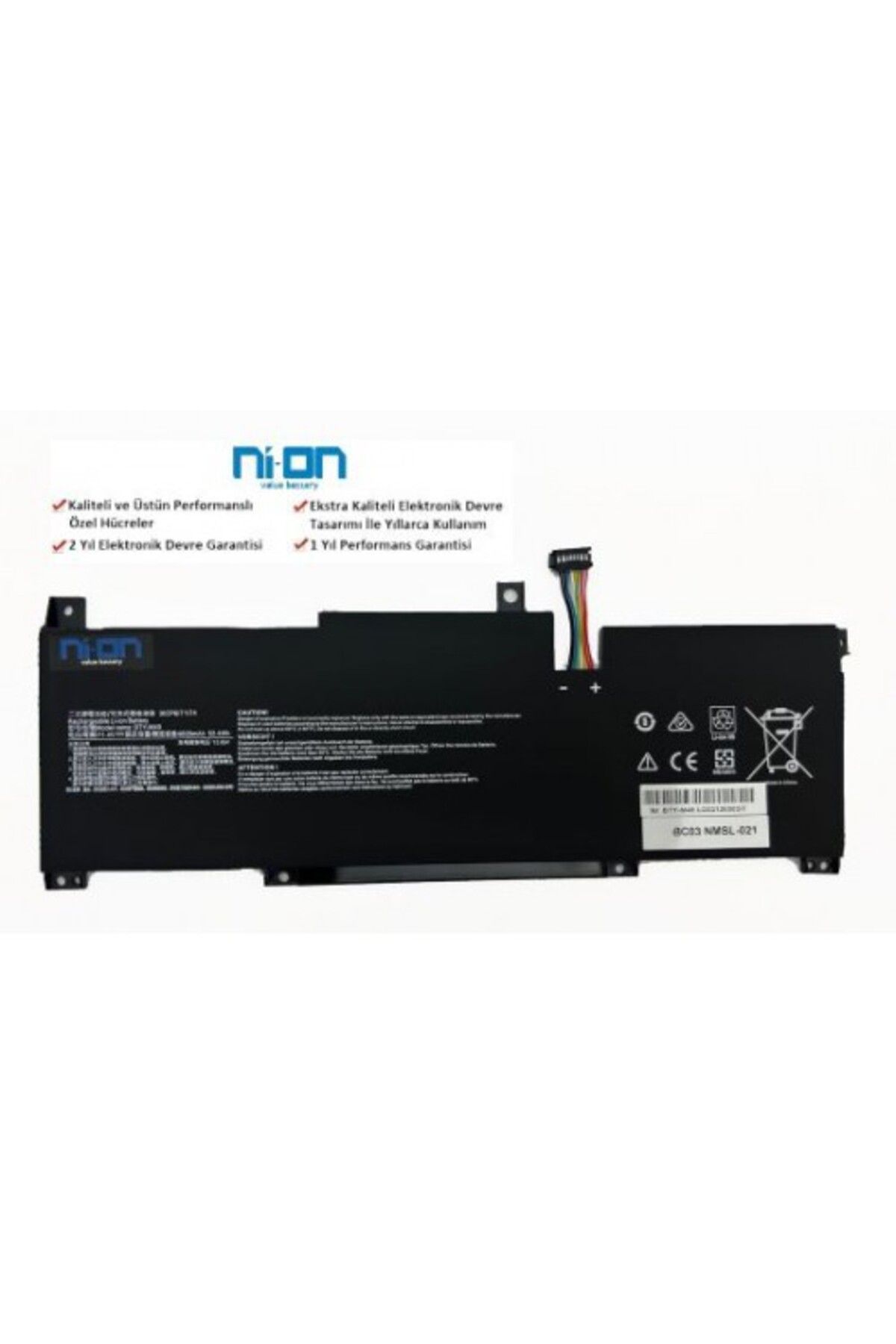 NION Msi MODERN 14 B11MOU-1212 uyumlu Notebook bataryası -pil