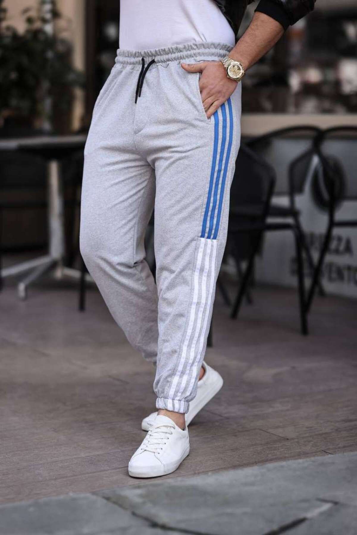 Benim Denim Tmb Parça Şeritli Eşorfman Açık Gri