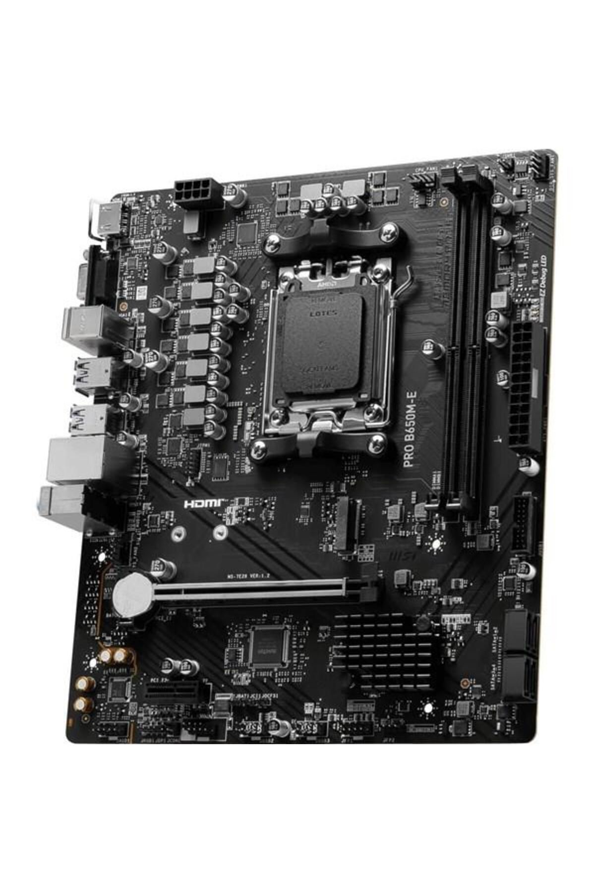 MSI-PRO B650M-E DDR5 HDMI PCIE 4.0 AM5 mATX 2
