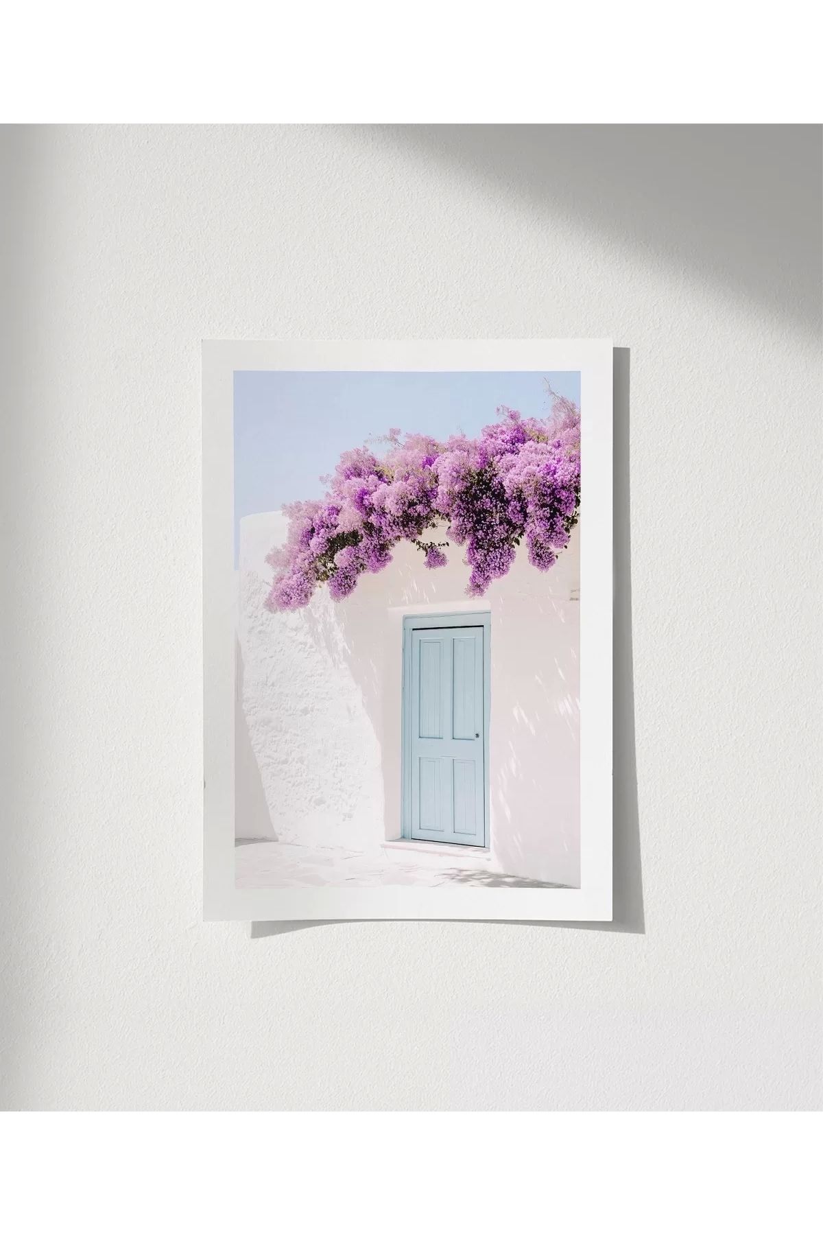 VOGLOO Çerçevesiz Poster Mor Çiçeklerin Gölgesinde