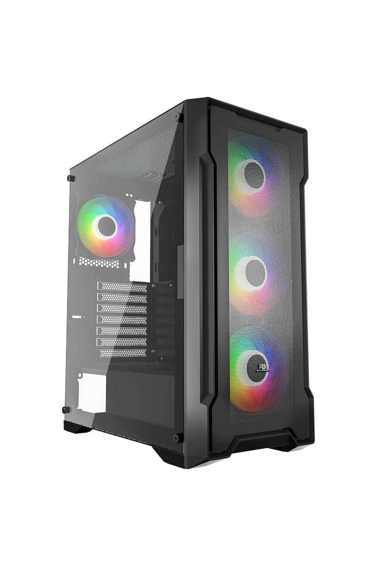 Power Boost PowerBoost PB-PS6849B 650w 80+ Bronze USB 3.0 Mesh 4-12cm Rainbow Fanly Mid-T ATX