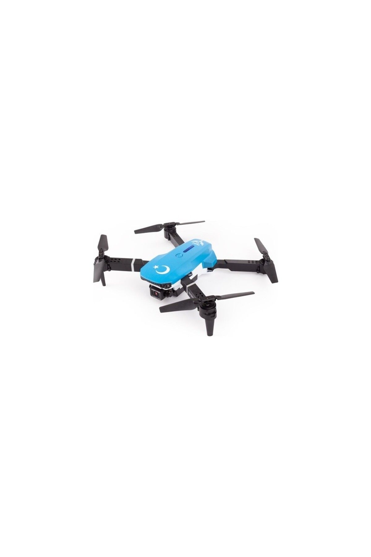 Yıldız İHA İlk Dronum, Katlanır Çift Kameralı Tek Tuşla Iniş Kalkış Başlangıç Drone Modeli (MAVİ)