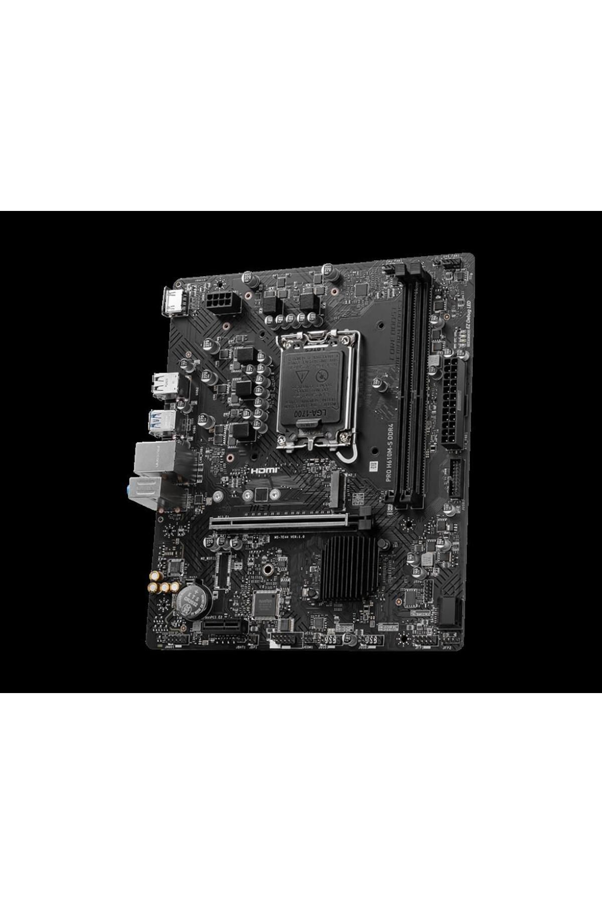MSI-Pro H610M-S Ddr4 3200Mhz Matx 1700P 3