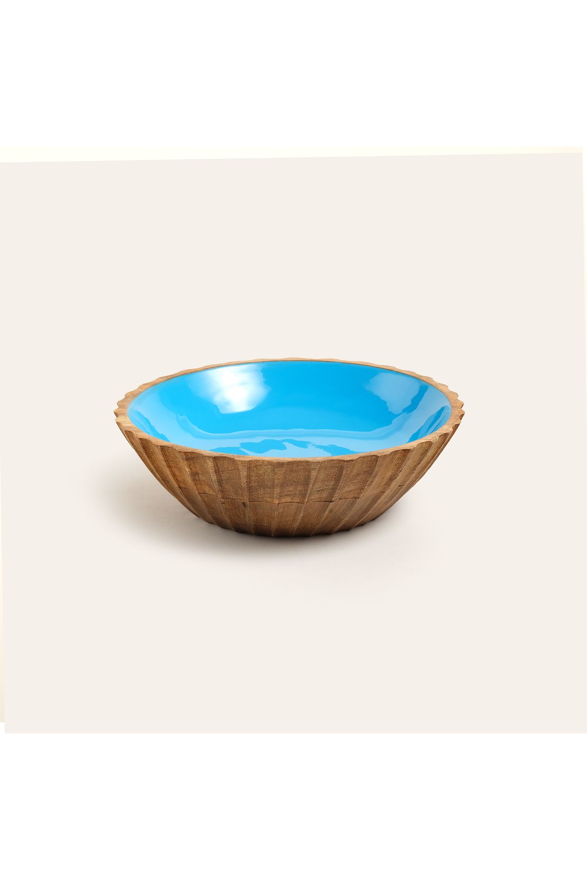 Zsa Zsa Zsu Lakrı Mango Ağacı Kase 27x27x8 Cm Mavi