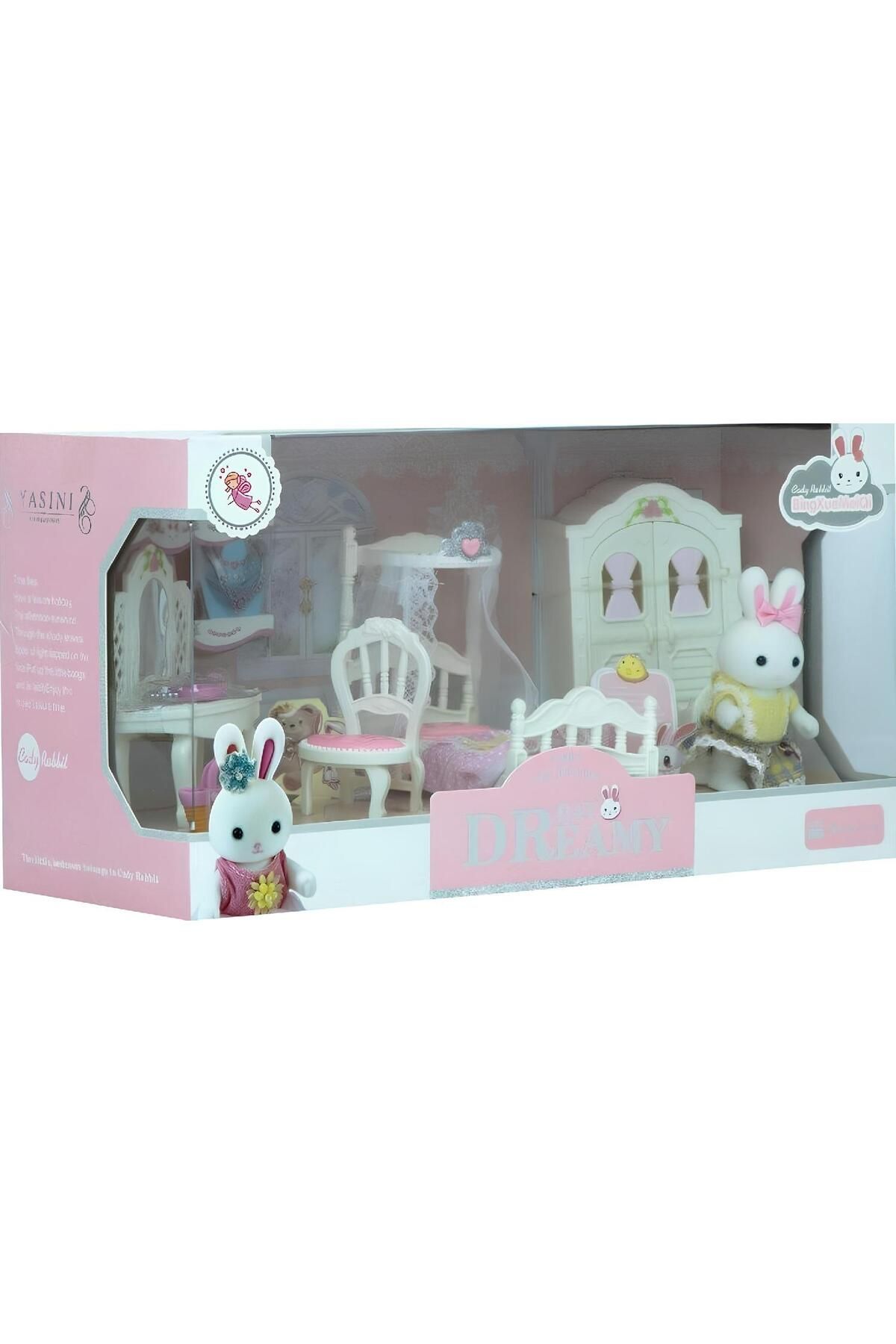 toysclub BAY DREAMY MİNİ TAVŞAN- BÜYÜK YATAK ODASI OYUN SETİ