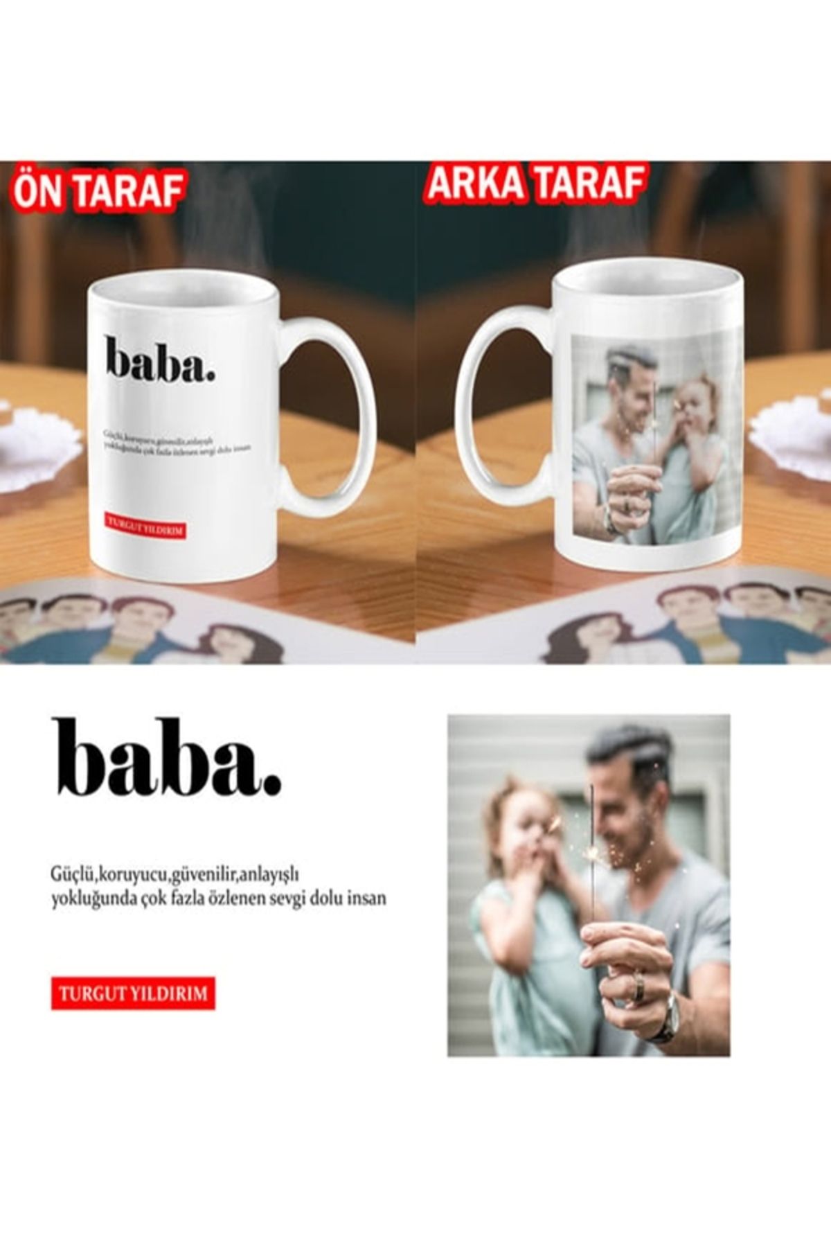 Aldağ KUPA BABAYA ÖZEL KİŞİSELLEŞTİREBİLİR RESİMLİ (SİPARİŞ ÖNCESİ SATICIYA SOR)