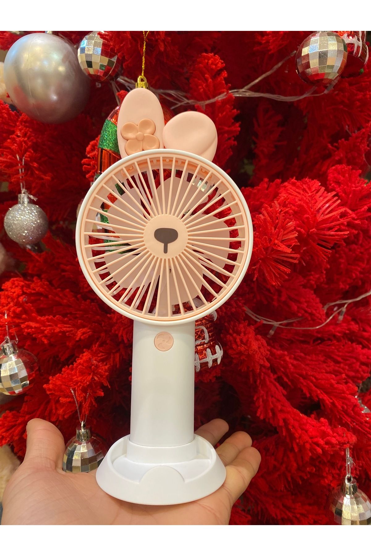 happystoretr Elde taşınabilen vantilatörlü şarjlı el fanı