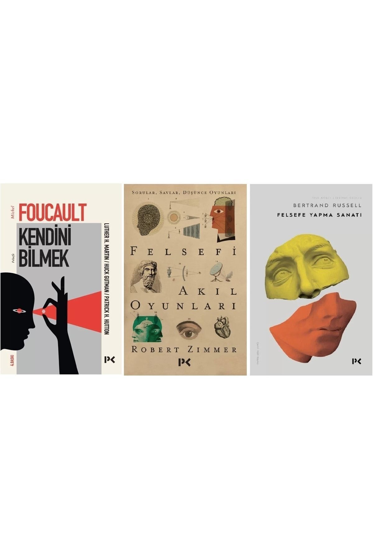 Profil Kitap Kendini Bilmek - Felsefi Akıl Oyunları - Felsefe Yapma Sanatı / 3 Kitap Felsefe Seti
