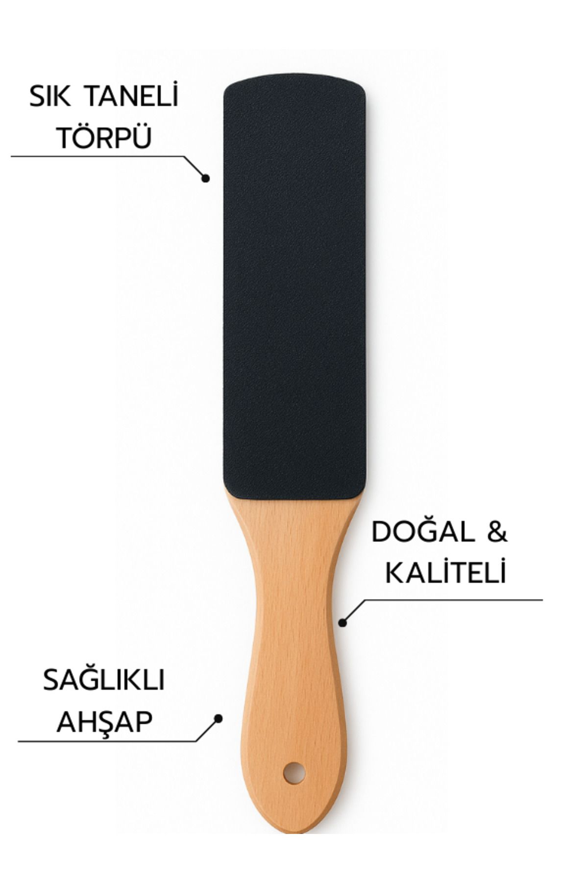AKTARFAN Ahşap Saplı Topuk Törpüsü