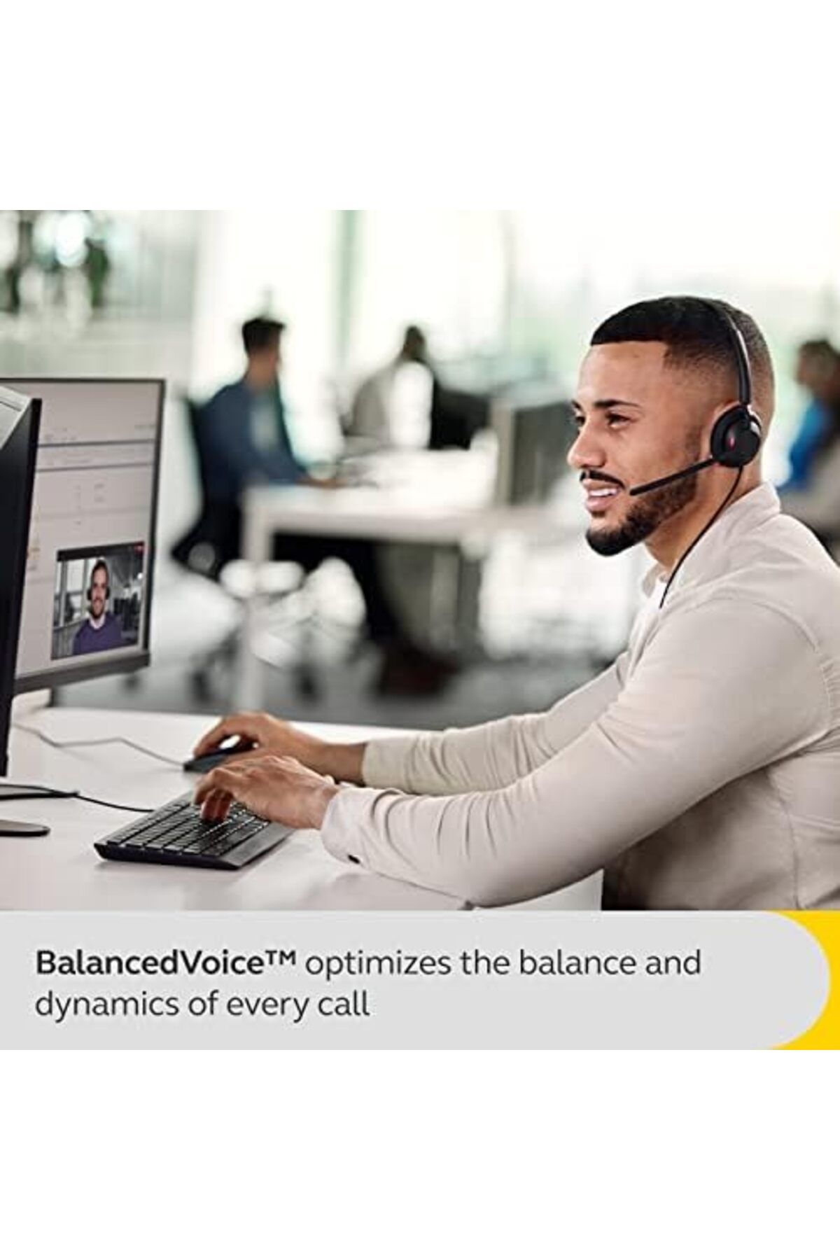 Jabra-Engage 40 Wired Monaural Headset with Built-In Call Control, Noise Cancellation, Ultra-Lightwe 8