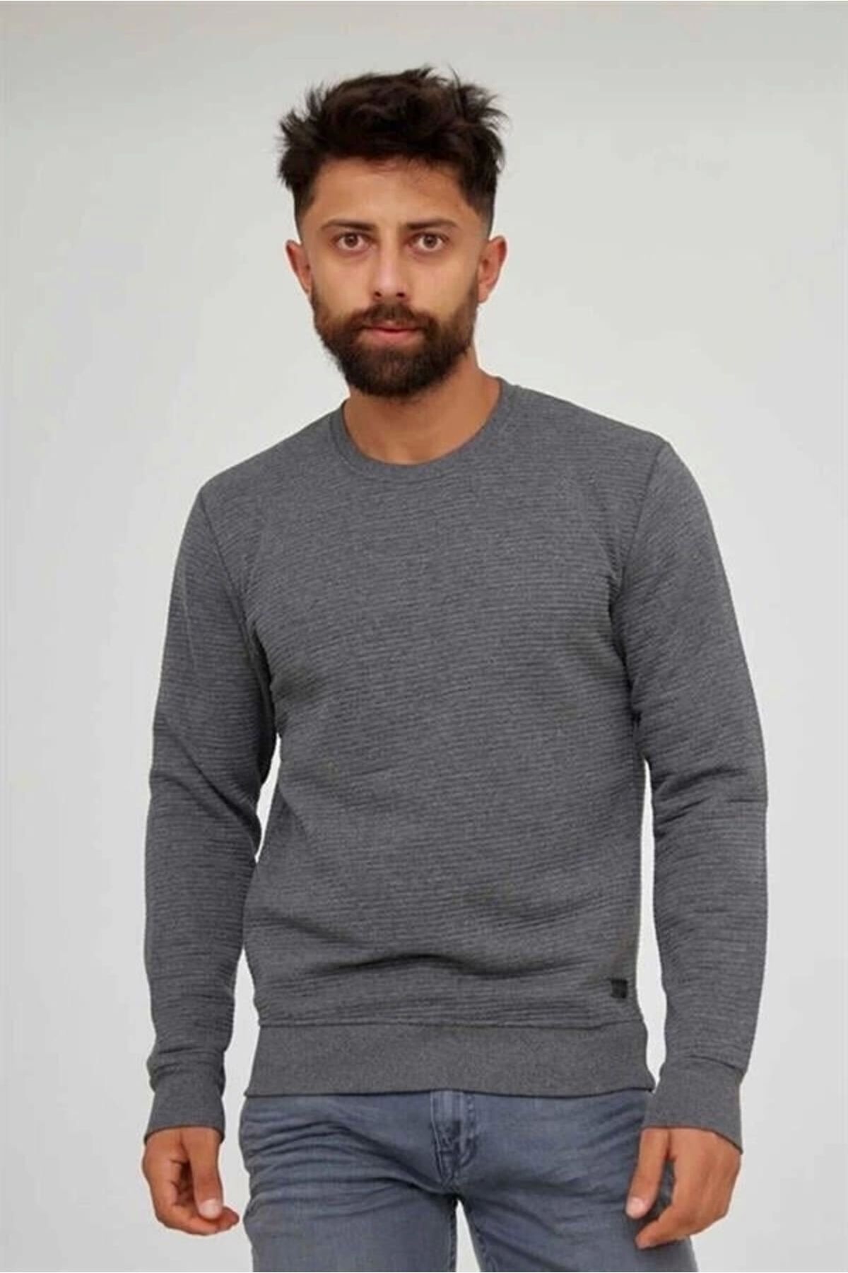 Lale Moda Ottoman Bisiklet Yaka Sweatshirt