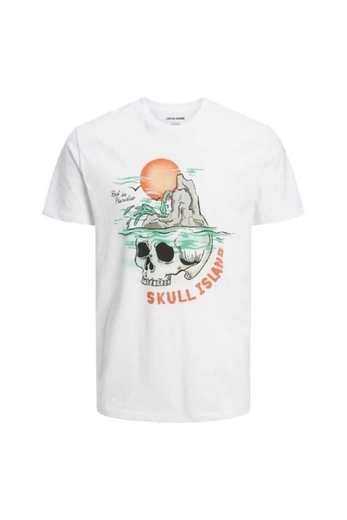 Lale Moda Kurukafa Baskılı Erkek T-Shirt