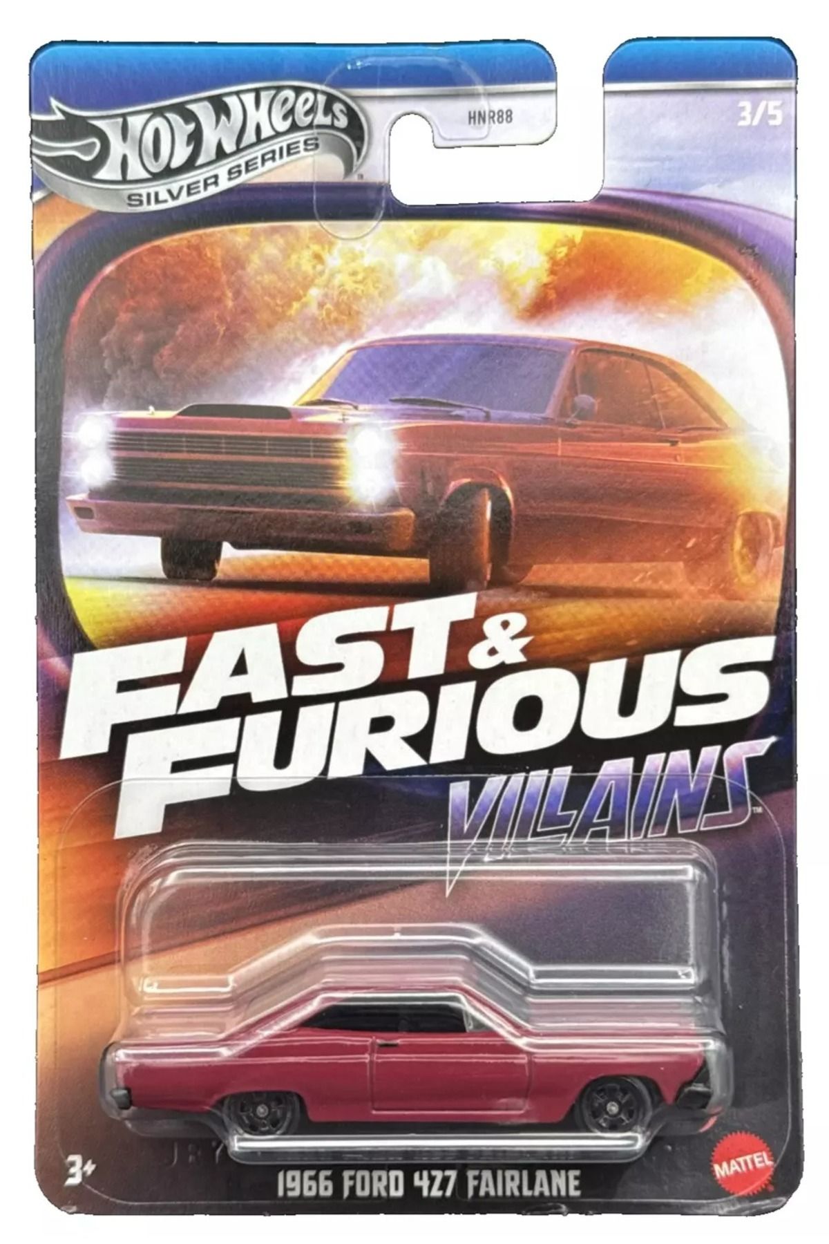 HOT WHEELS Fast & Furious 1966 Ford 427 Fairlane Die-Cast Araba (Villains Serisi)