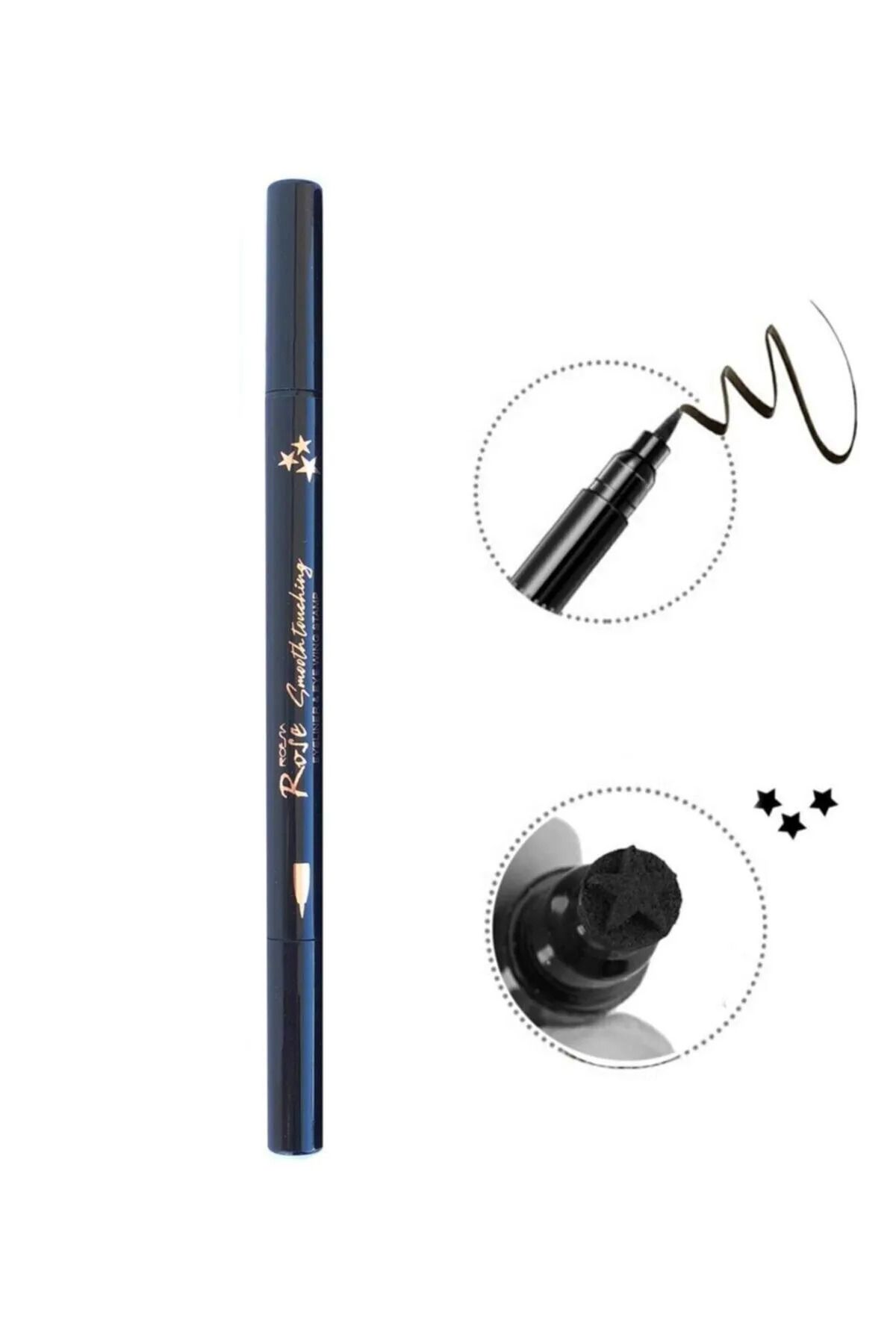Roesıa Rose Cosmetics Rose Çift Taraflı Yıldız Desenli Kalem Eyeliner 2 li