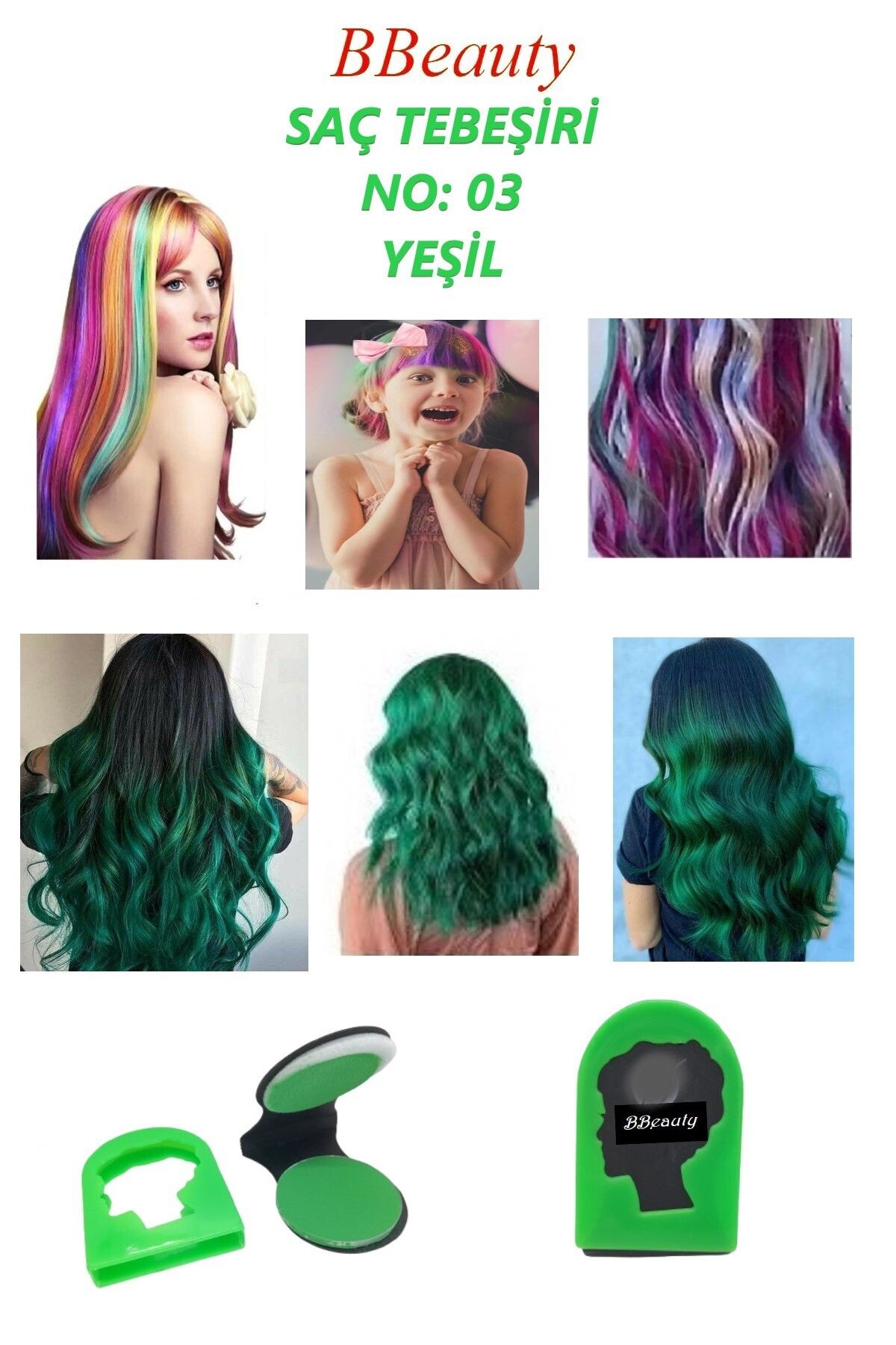BBeauty Temporary Hair Chalk Geçici Saç Boyası Saç Tebeşiri