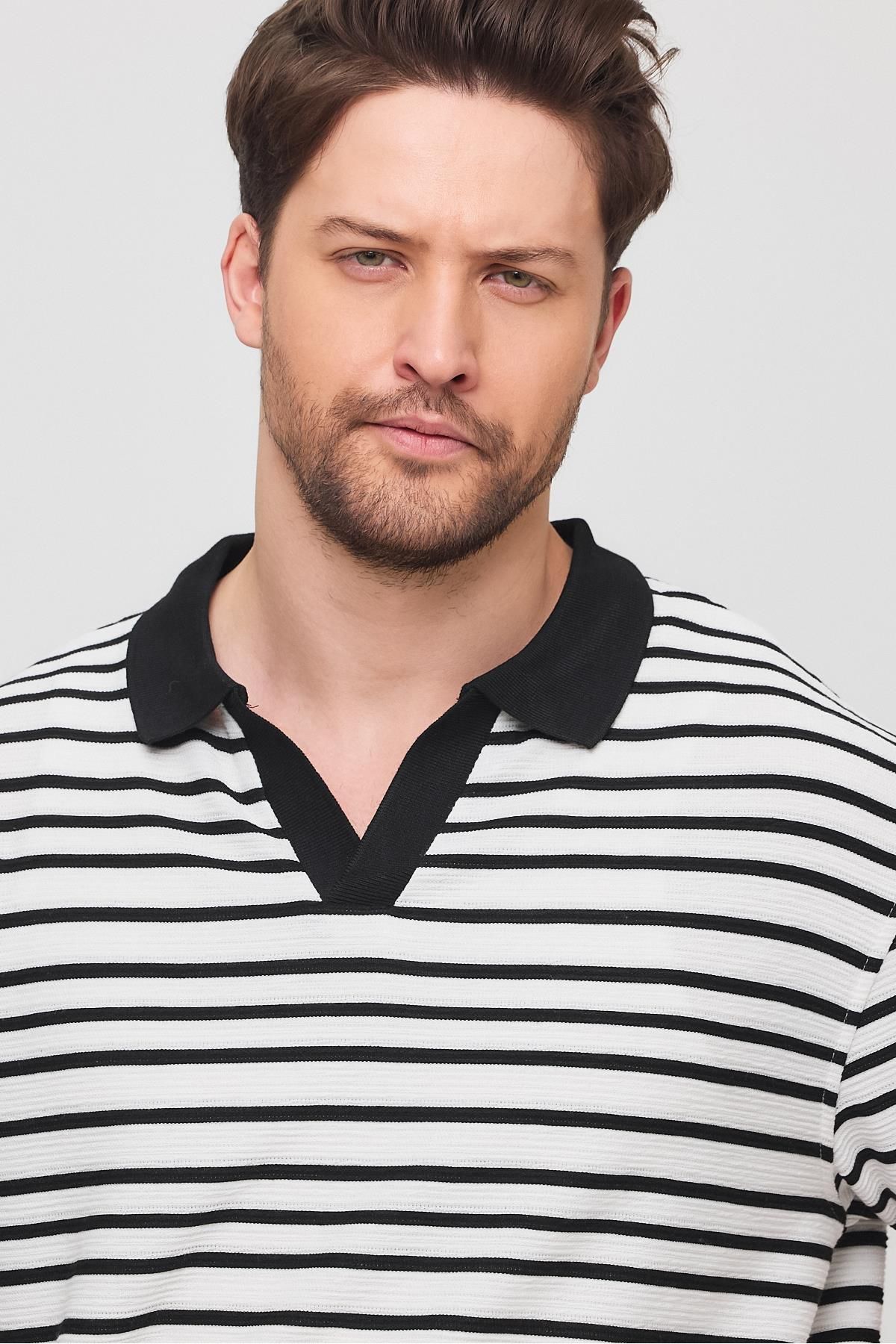 NGR-Satrop Collar Knitted Tshirt White 3