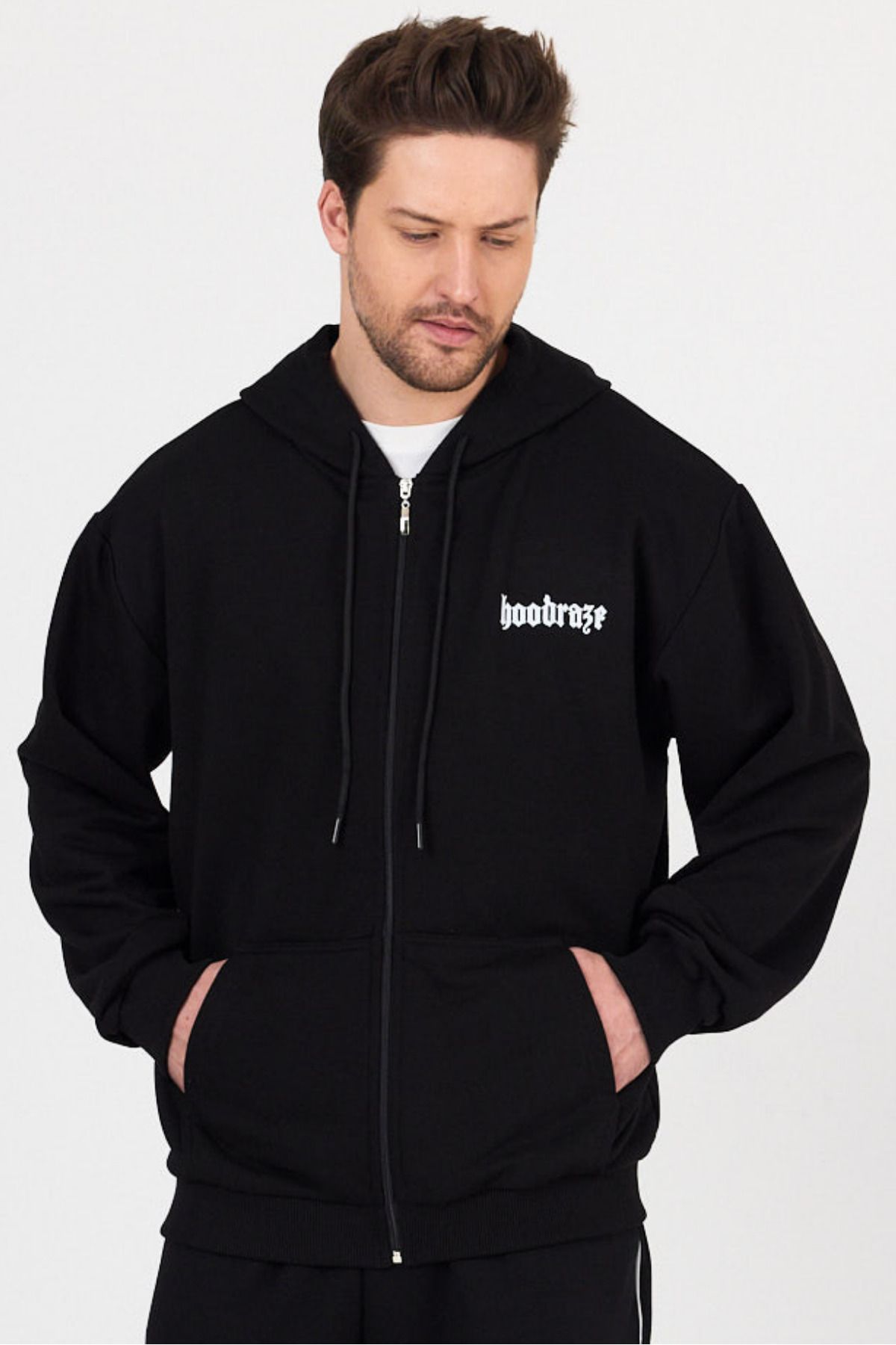 Hoodraze Erkek Basic Kapüşonlu Sweat