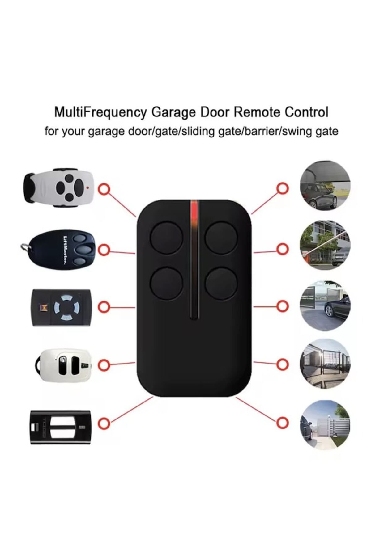 OEM-Universal Remote for Gates and Barriers with 4 Buttons, MBong®, 280-868Mhz, Automatic Scanning, Bla 3