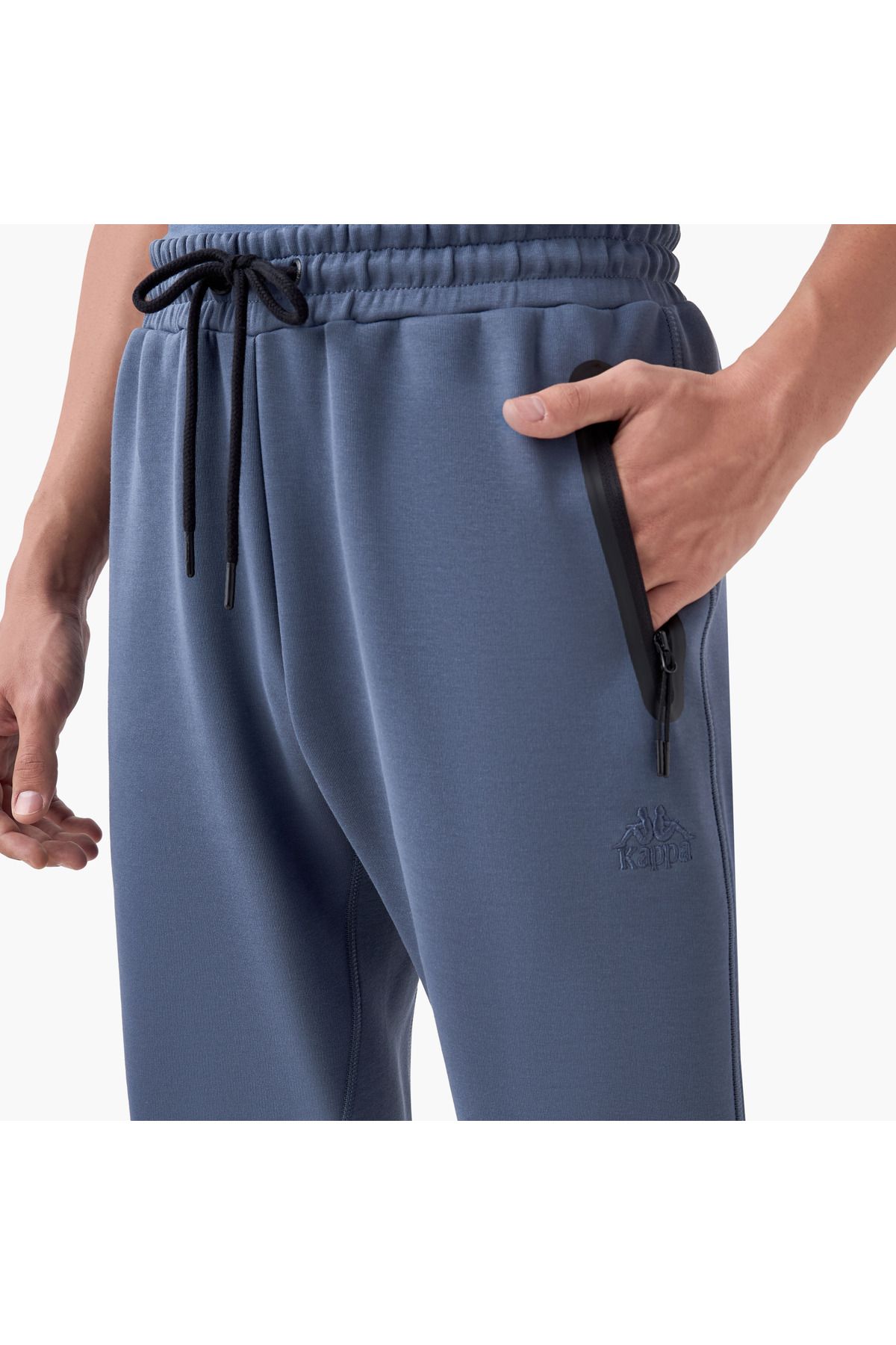 Kappa-Regular Fit Track Pants with Drawstring Closure and Pockets 4
