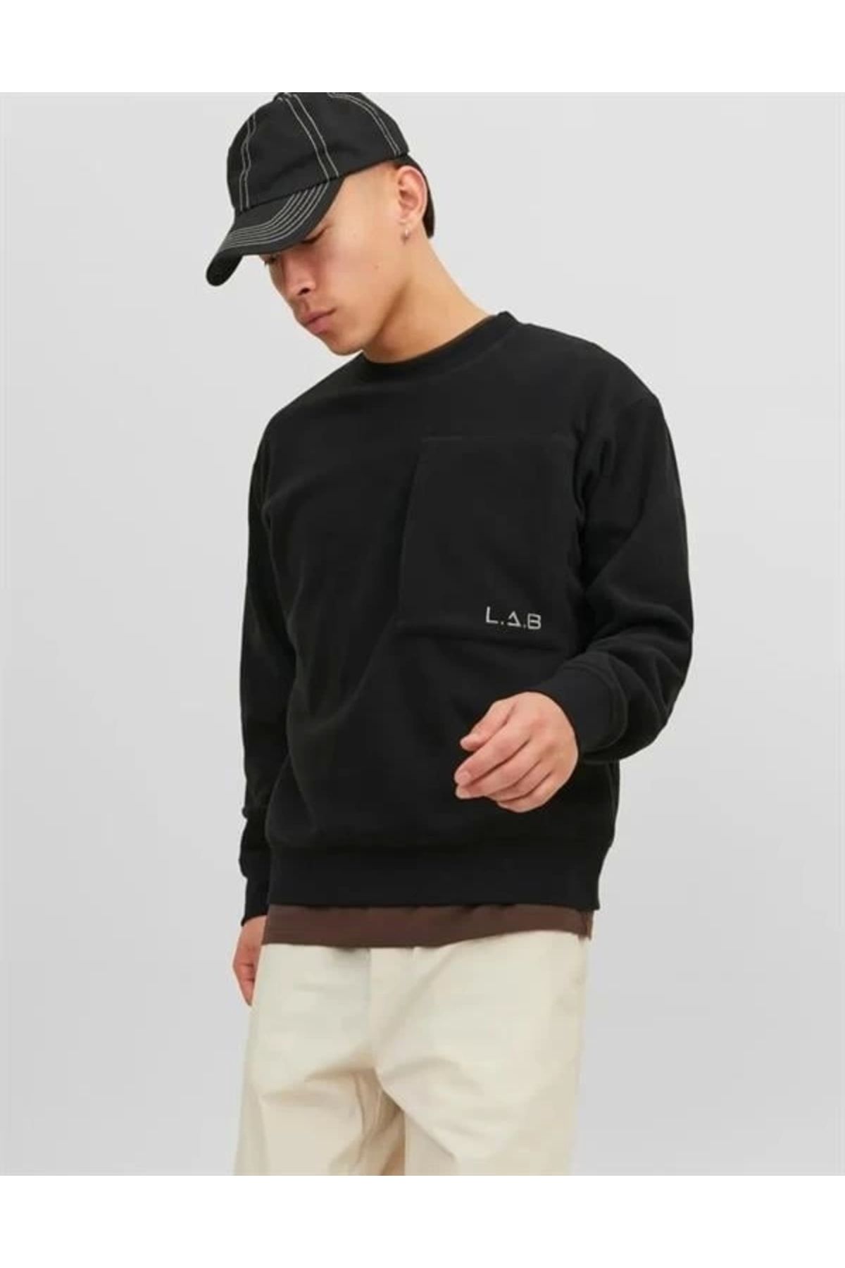 Lale Moda Cep Detaylı Polar Sweatshirt