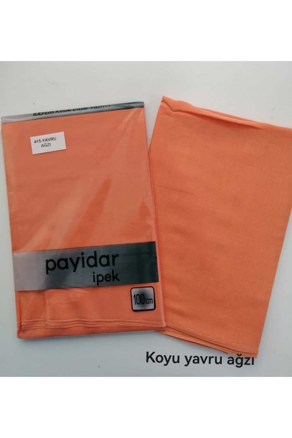Payidar İpek Düz Yavruağzı Renk Yazma 100 Cm