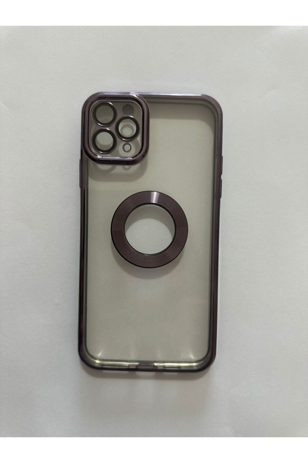 İZMİR ÖZER TEKNOLOJİ IPHONE 11 PRO MAX ŞEFFAF KENARLARI MOR