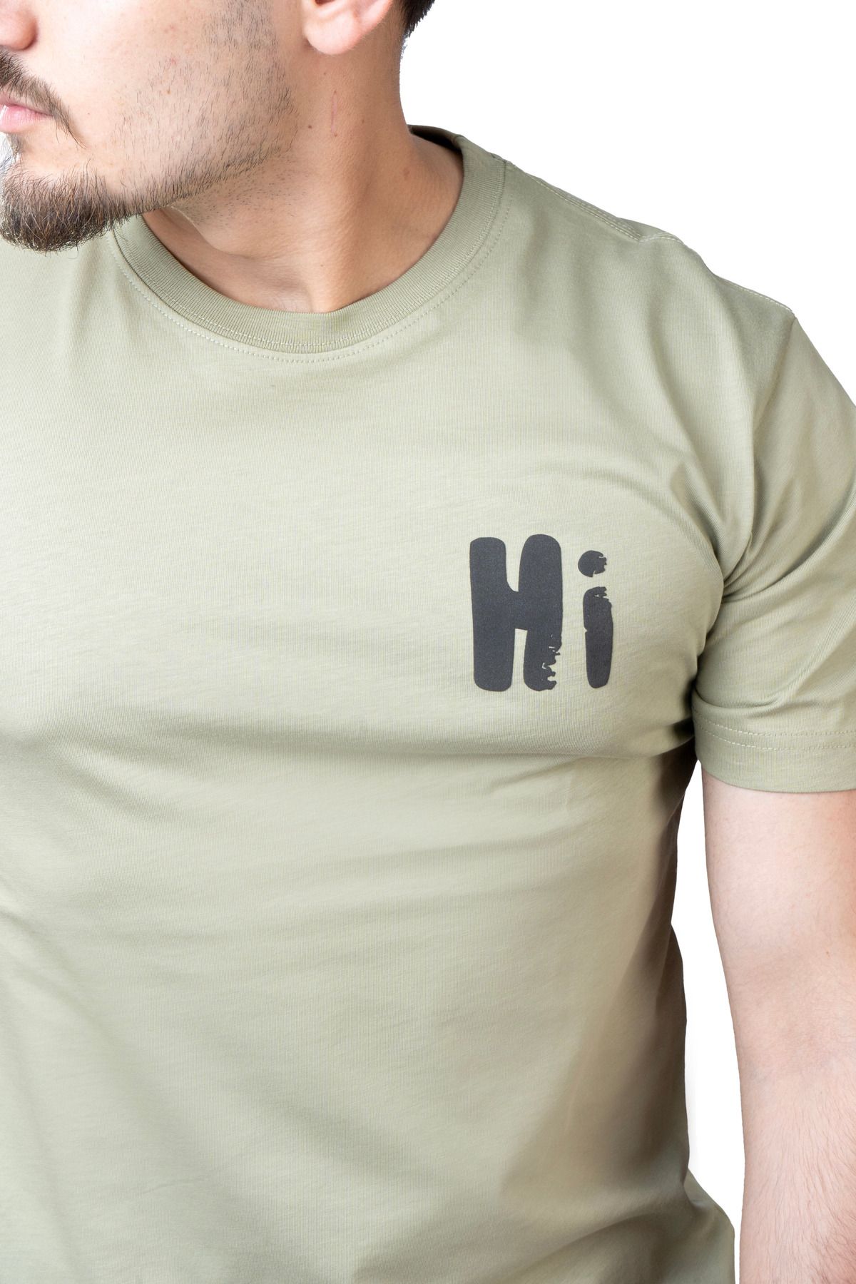 Della %100 Pamuk Yumuşak Dokulu Baskılı Erkek T-Shirt