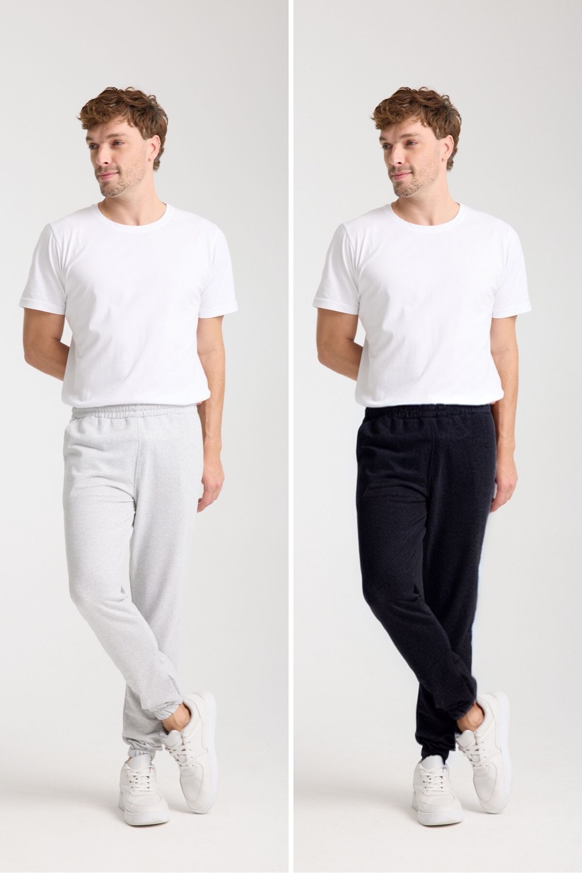 TUWAN sport Erkek jogger lastik paça 2 li avantaj paket eşofman altı